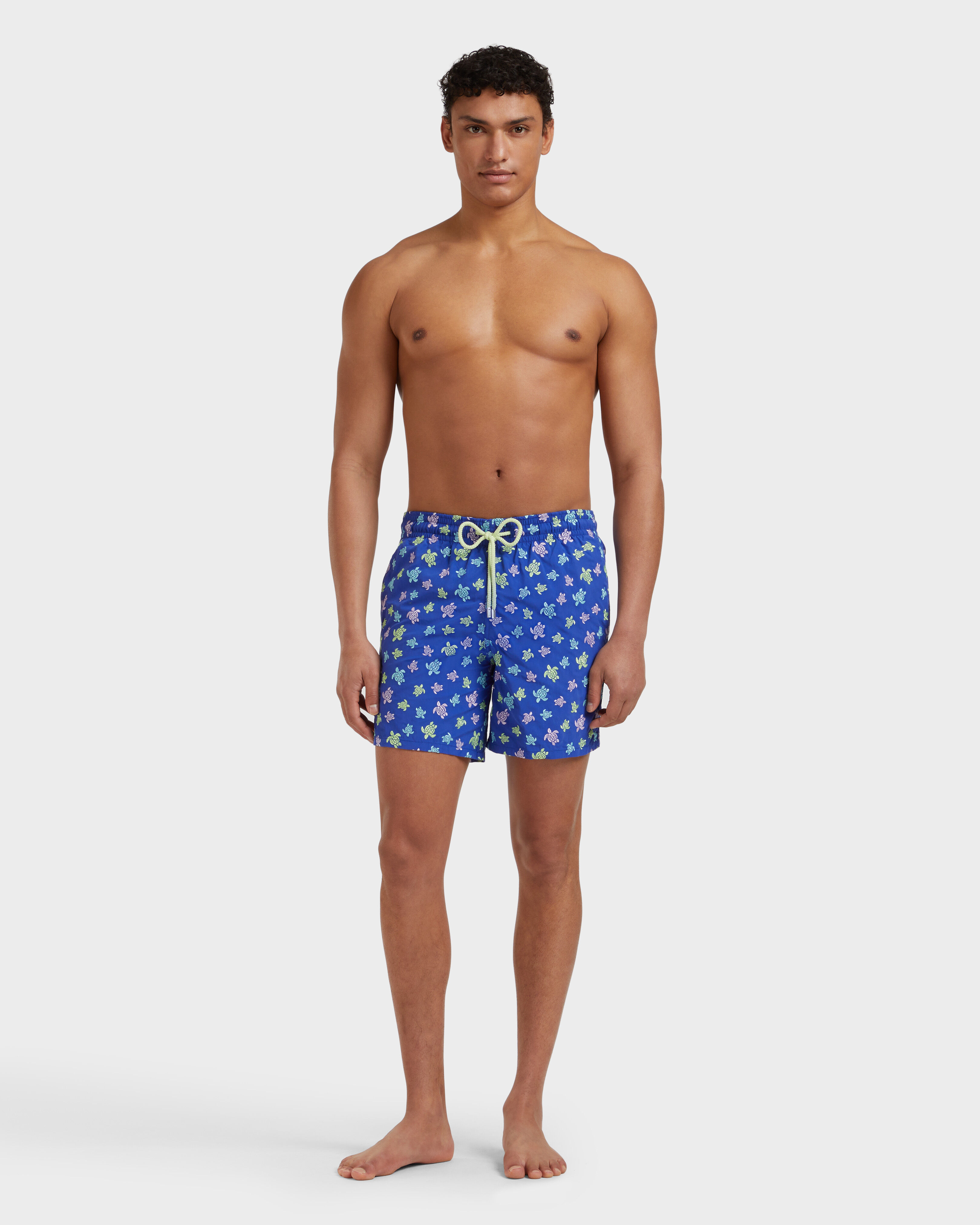 Men Swim Shorts Embroidered Ronde des Tortues - Limited Edition MARRAKECH frontworn view