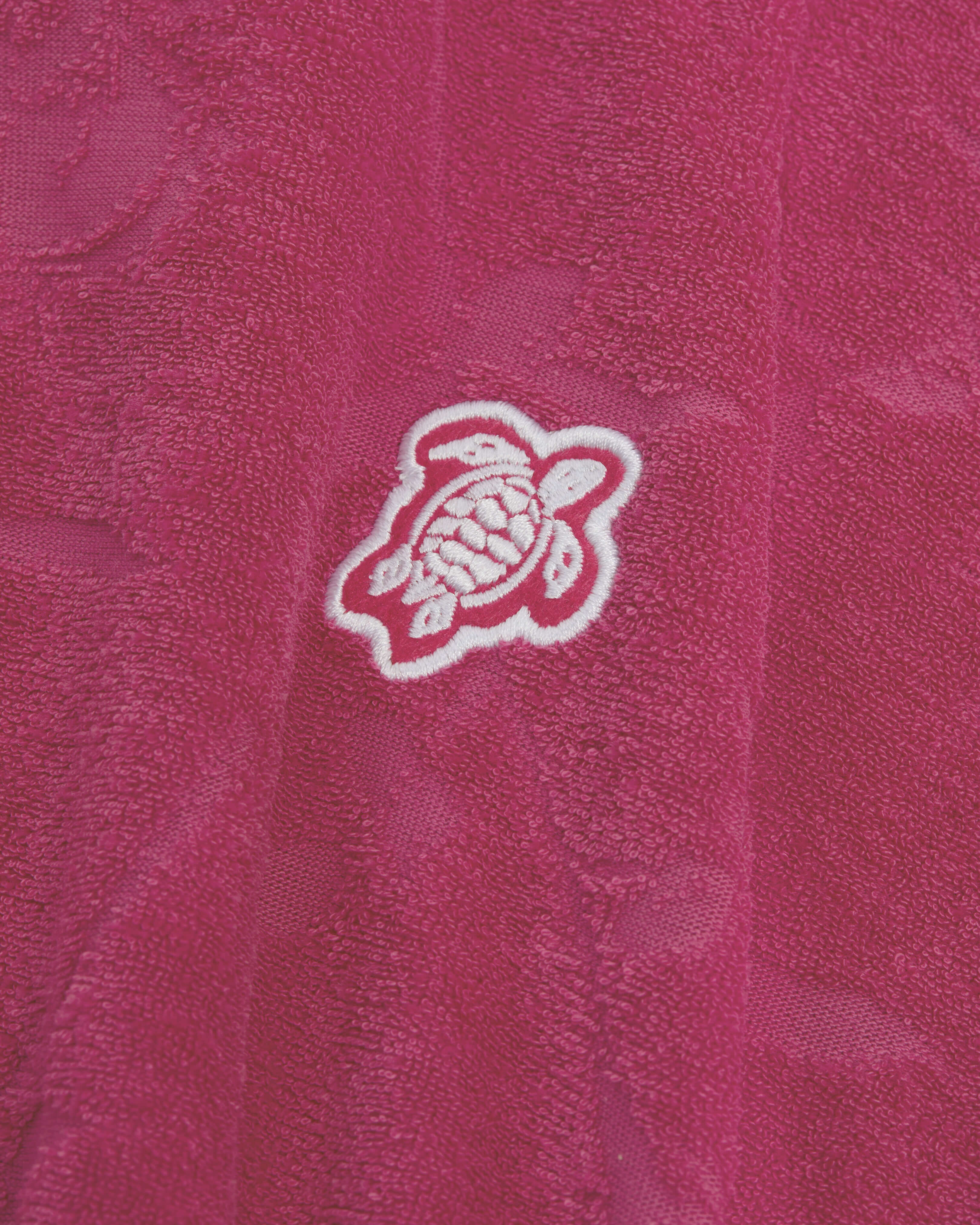 Vestido en tejido terry con motivo jacquard Roses para niña MORADO look1 view