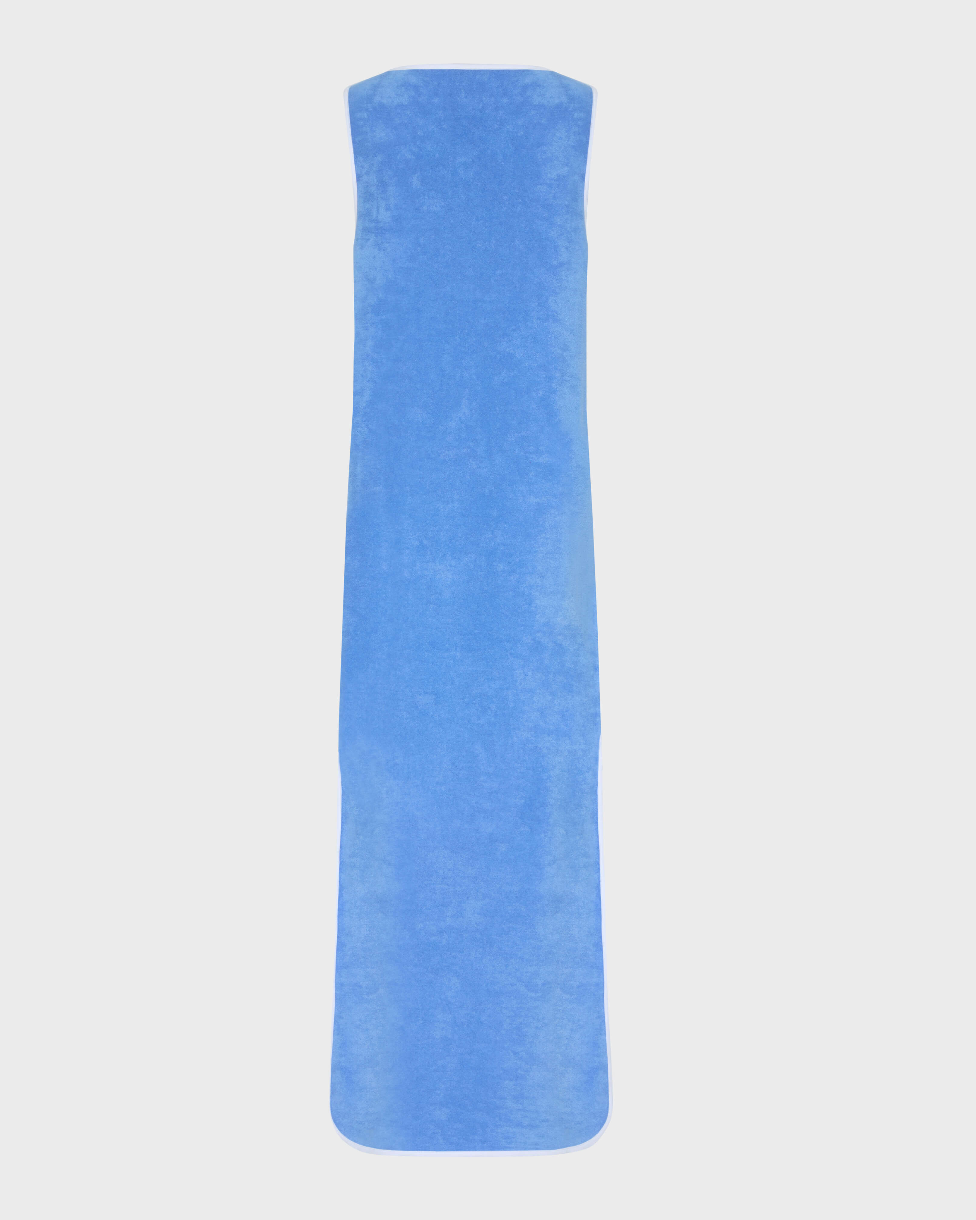 Langes Solid Frottee-Trägerkleid für Damen TRINIDAD back view
