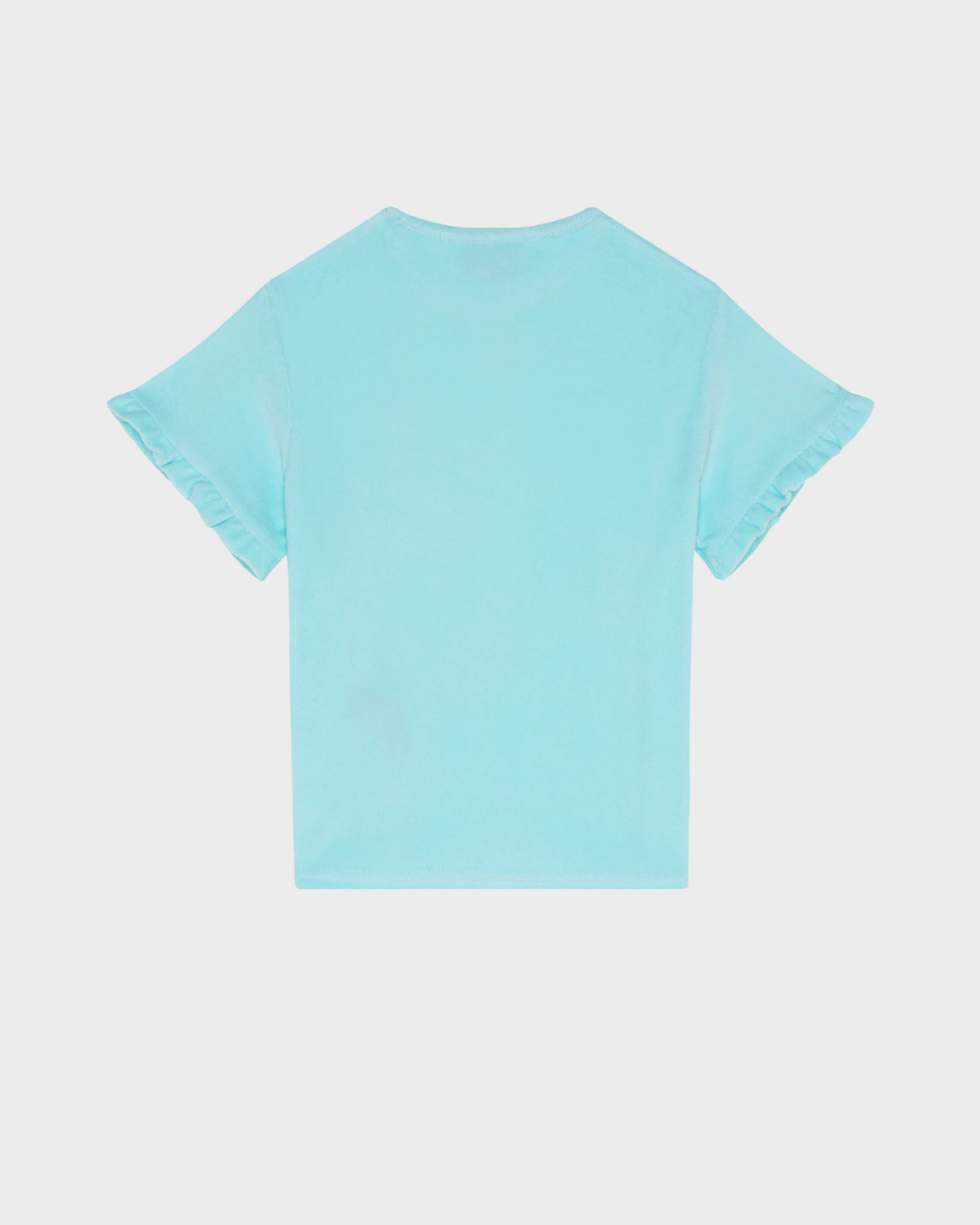 T-shirt bambina in spugna ricamata Turtles OXYGENE back view