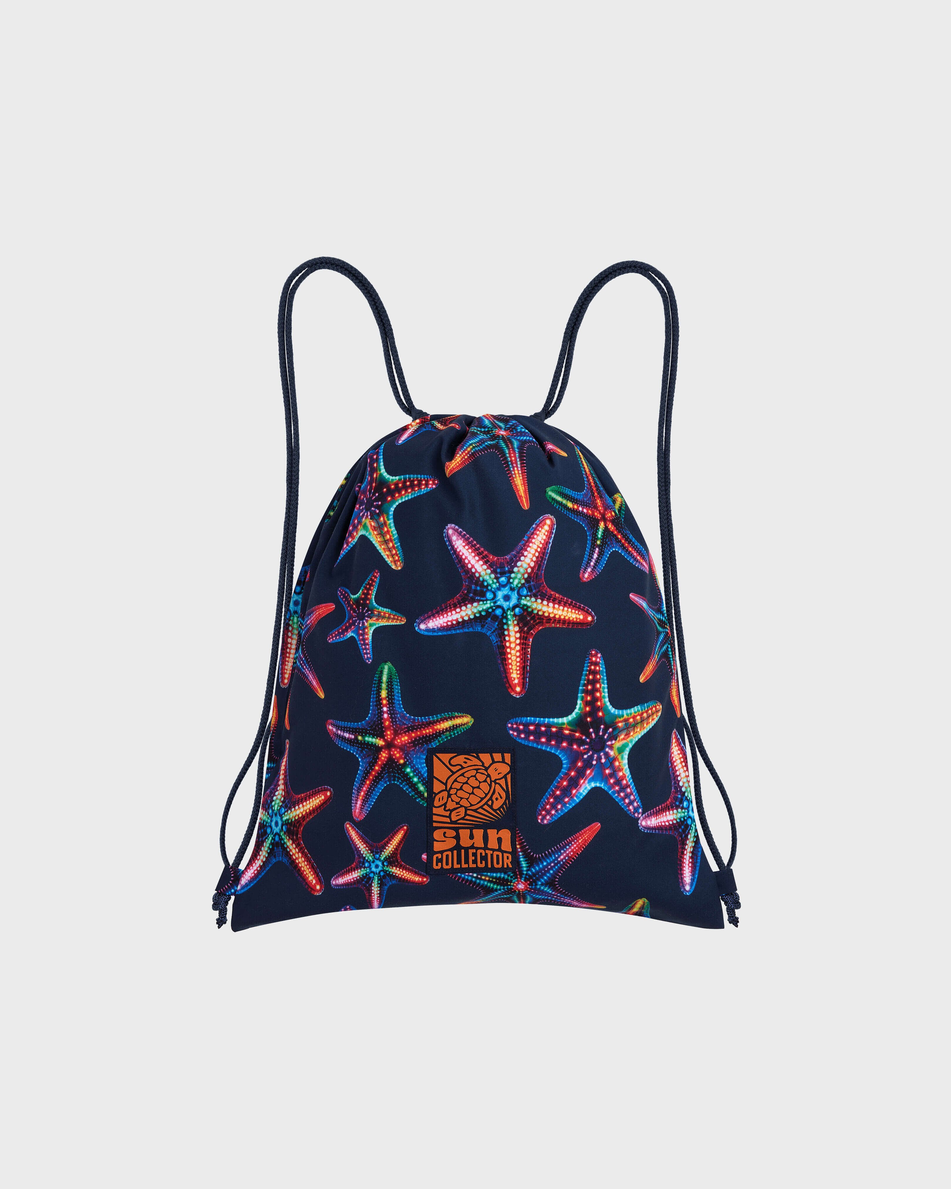 Duffel Bag Disco Stars Sun Collector NAVY front view