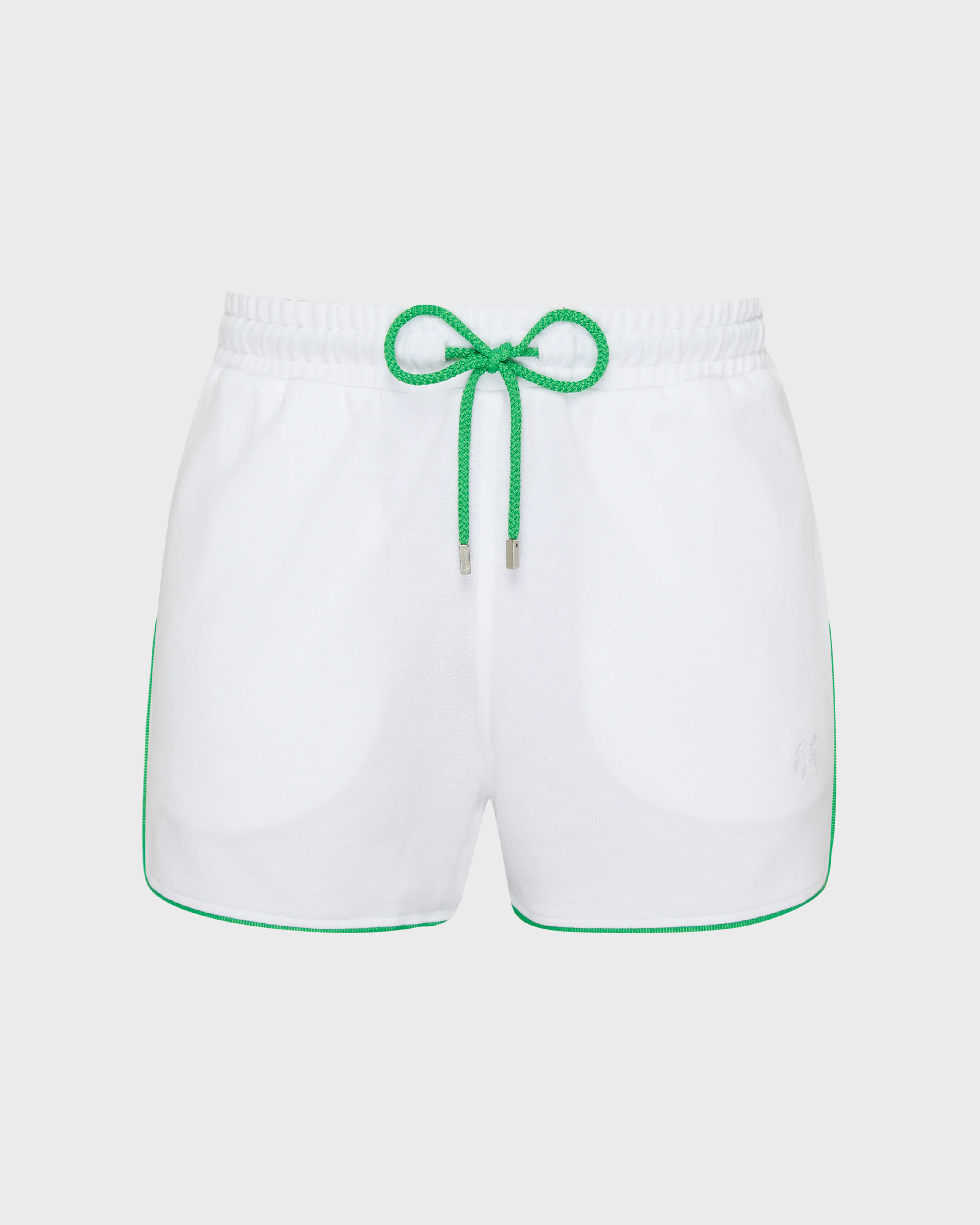 Men Organic Cotton Bermuda Shorts VBQ Line WHITE front view