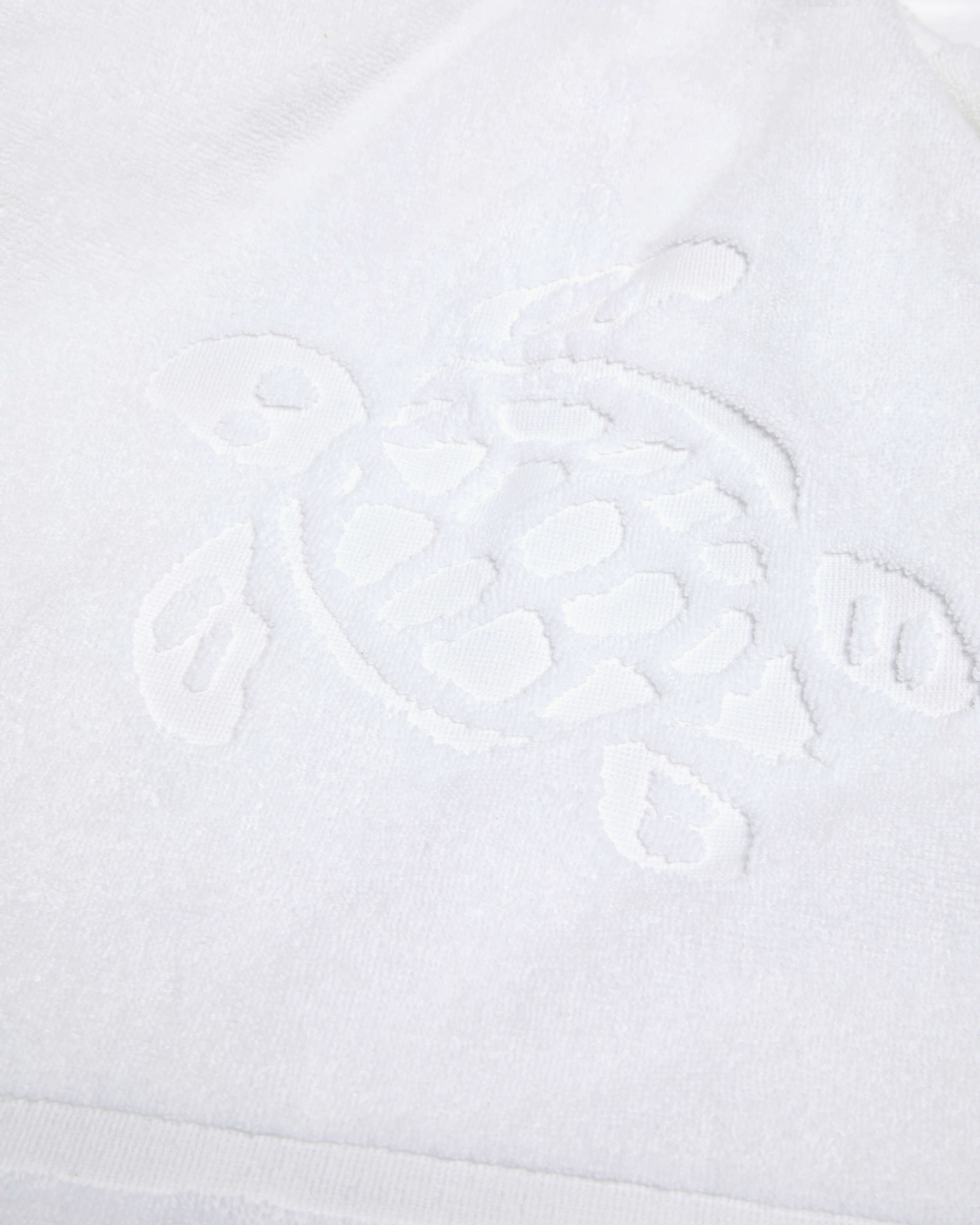 Solid Organic Cotton Beach Towel WHITE supp5 view