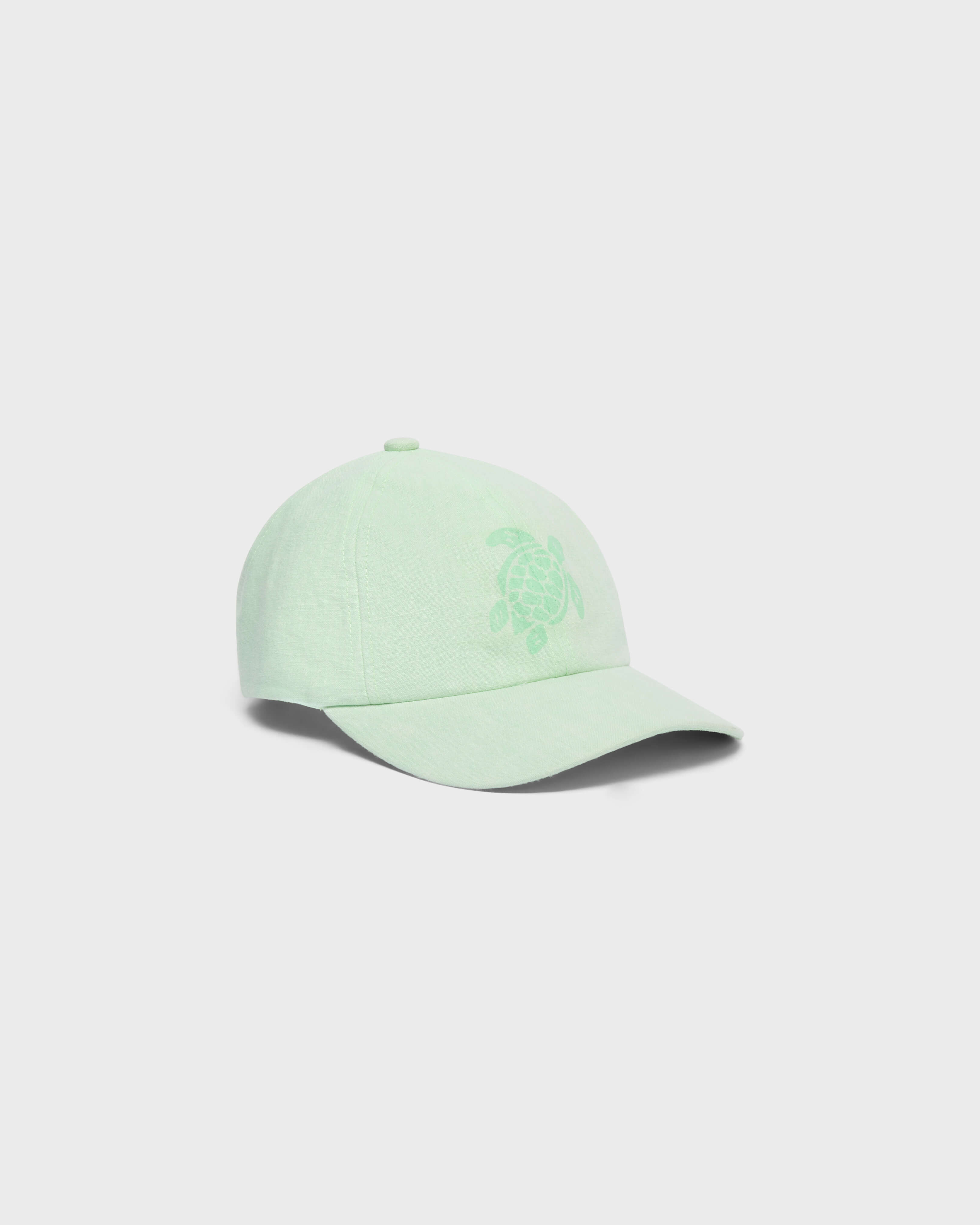 Cappellino in lino Mineral Dye Turtle GIADA front view