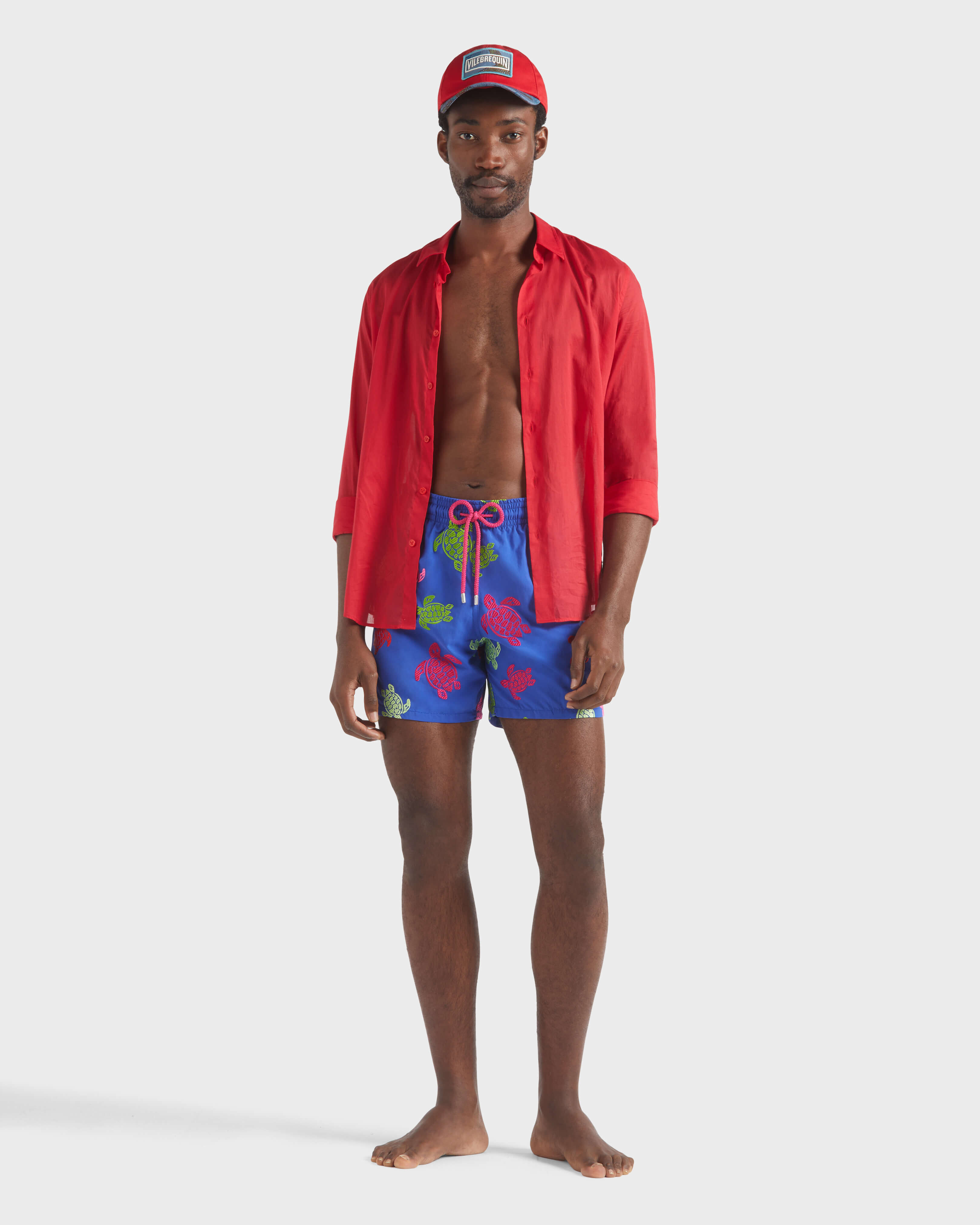 Men Swim Shorts Embroidered Tortue Multicolore - Limited Edition MARRAKECH supp1 view
