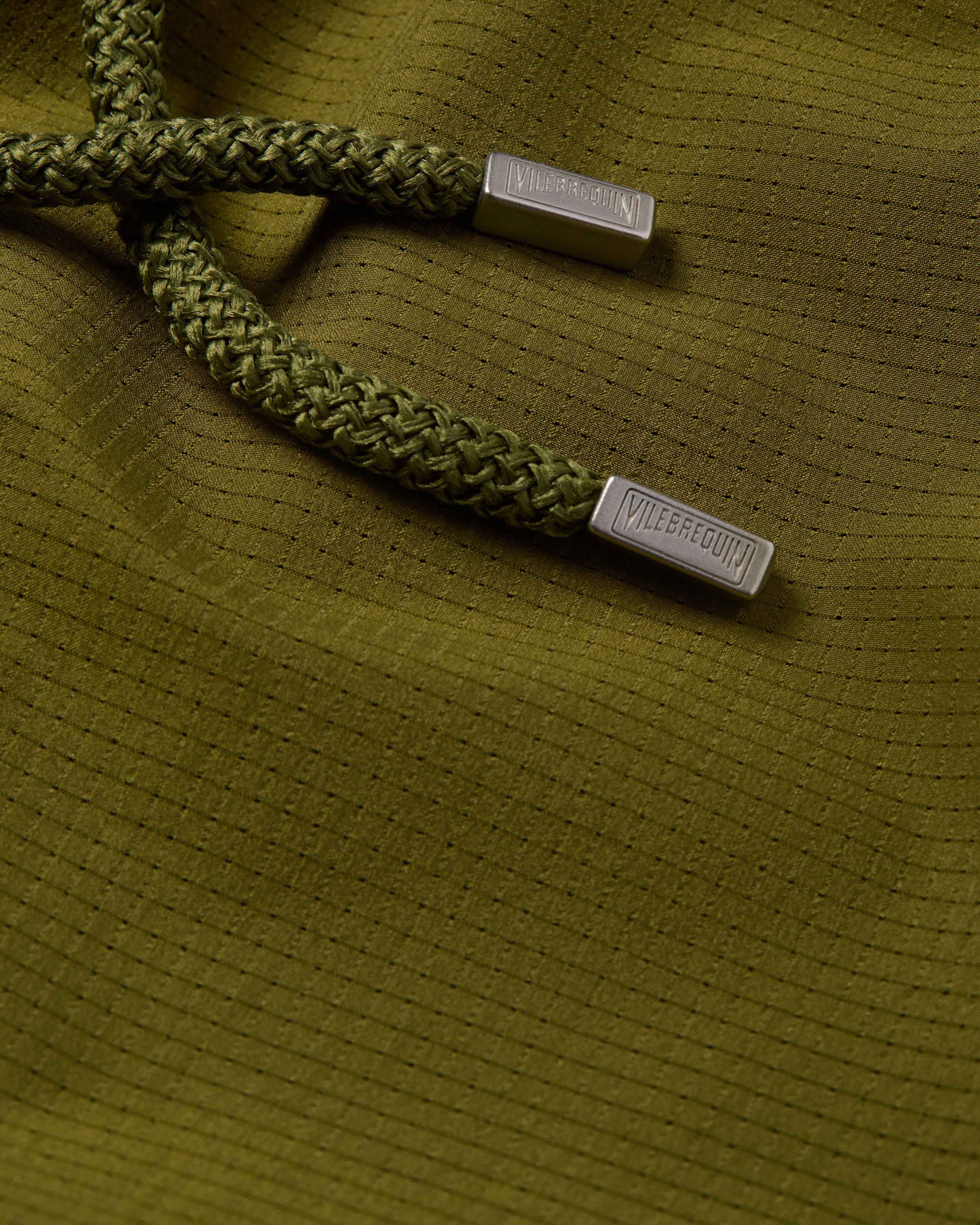 Bañador microperforado ultraligero y plegable de color liso para hombre CAQUI supp1 view