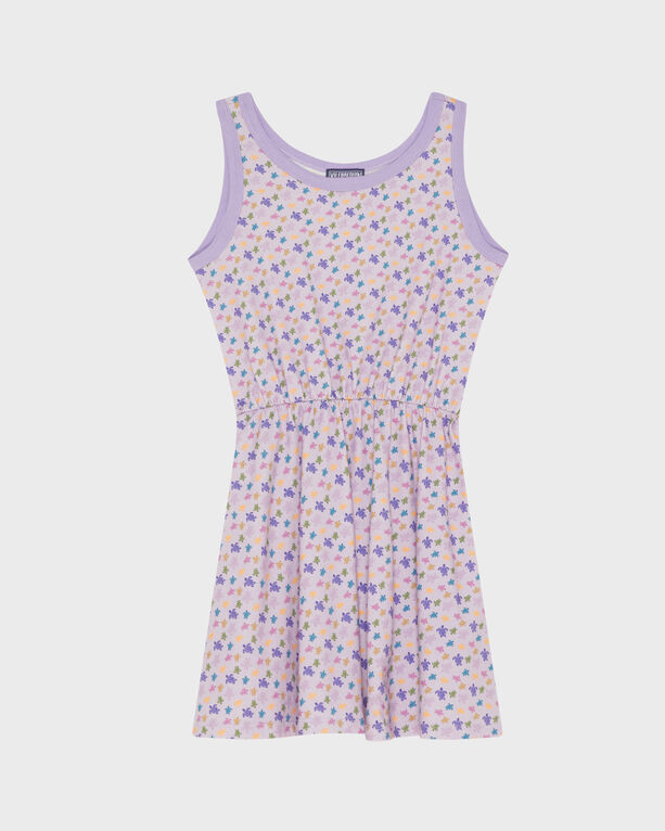Vilebrequin - Girls Organic Cotton Tank Dress Micro Ronde Des Tortues - Dress - Gaga - Purple - Size 2