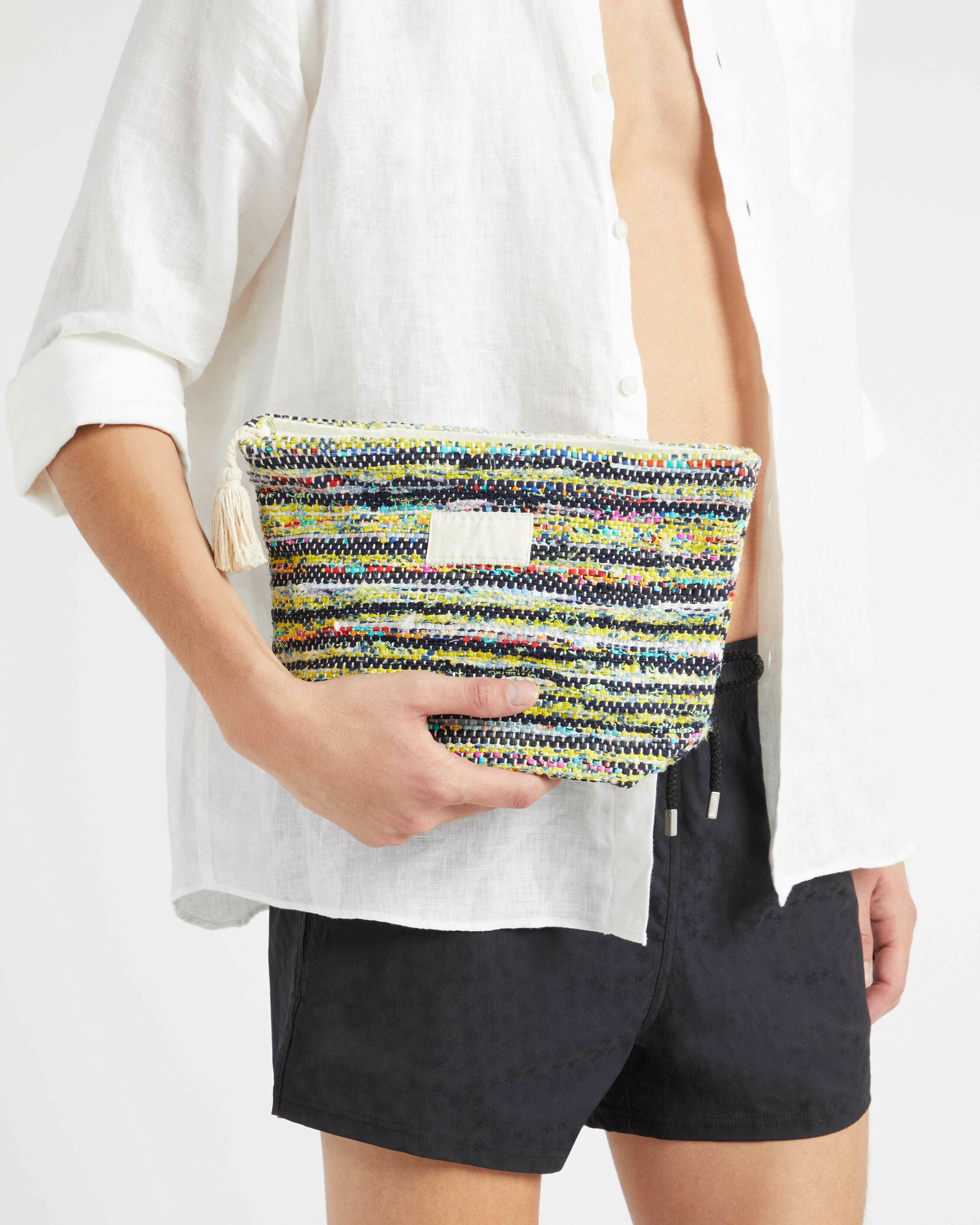 Eco-Friendly Beach pouch Solid UNIQUE frontworn view