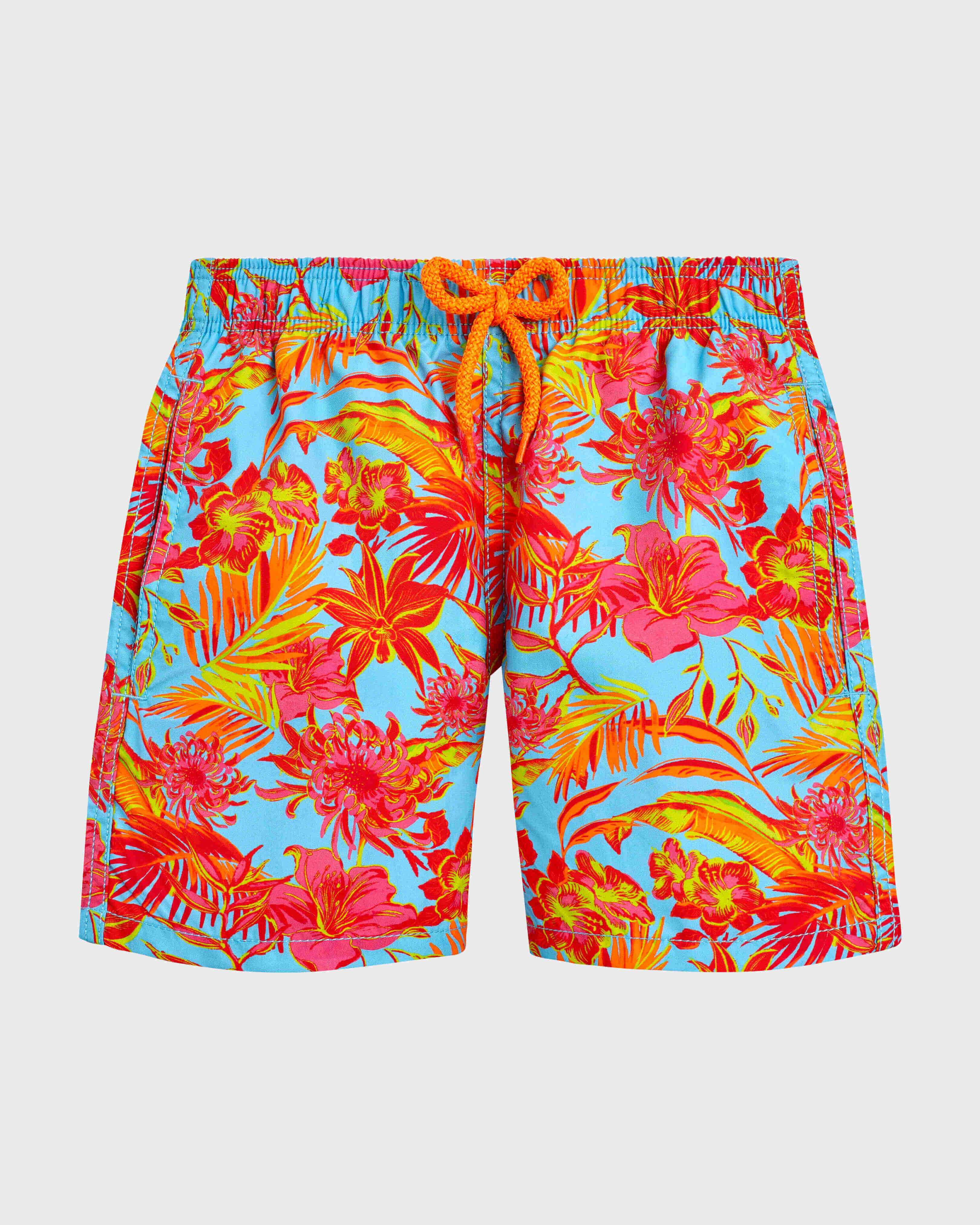 Boys Swim Shorts Tahiti Flowers SANTORINI front view