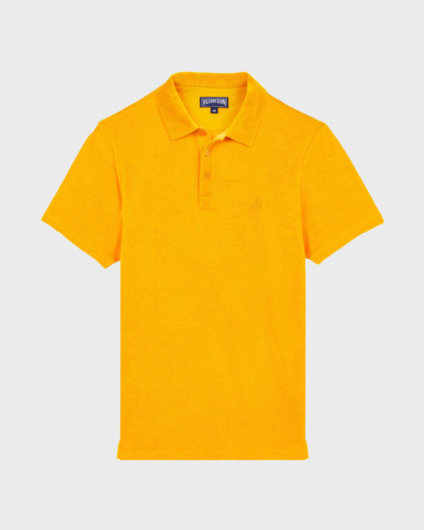 Vilebrequin - Men Terry Polo Shirt Solid - Polo - Phoenix - Orange - Size M