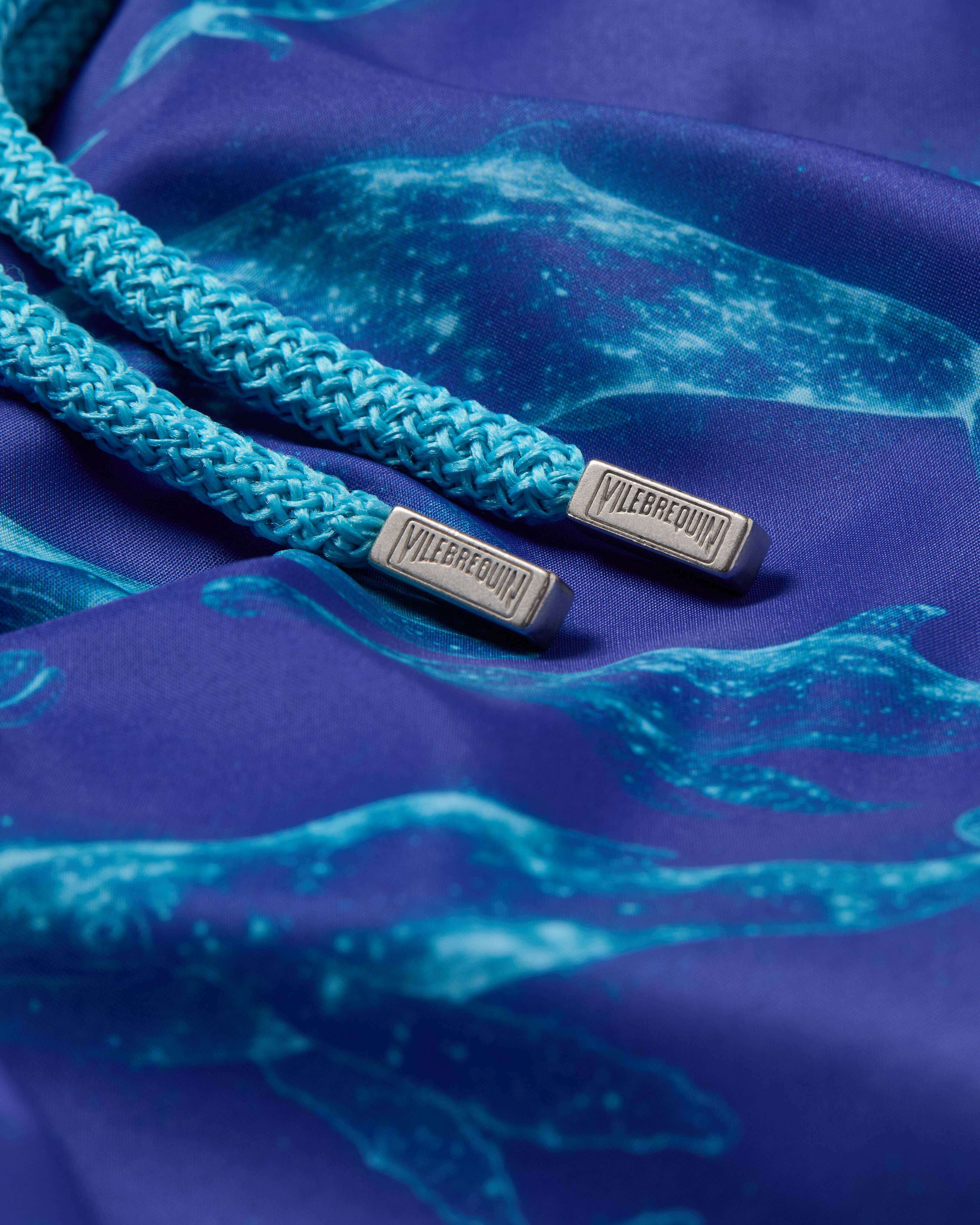 Bañador ultraligero y plegable con estampado Sparkling Whales para hombre VERSAILLES supp1 view