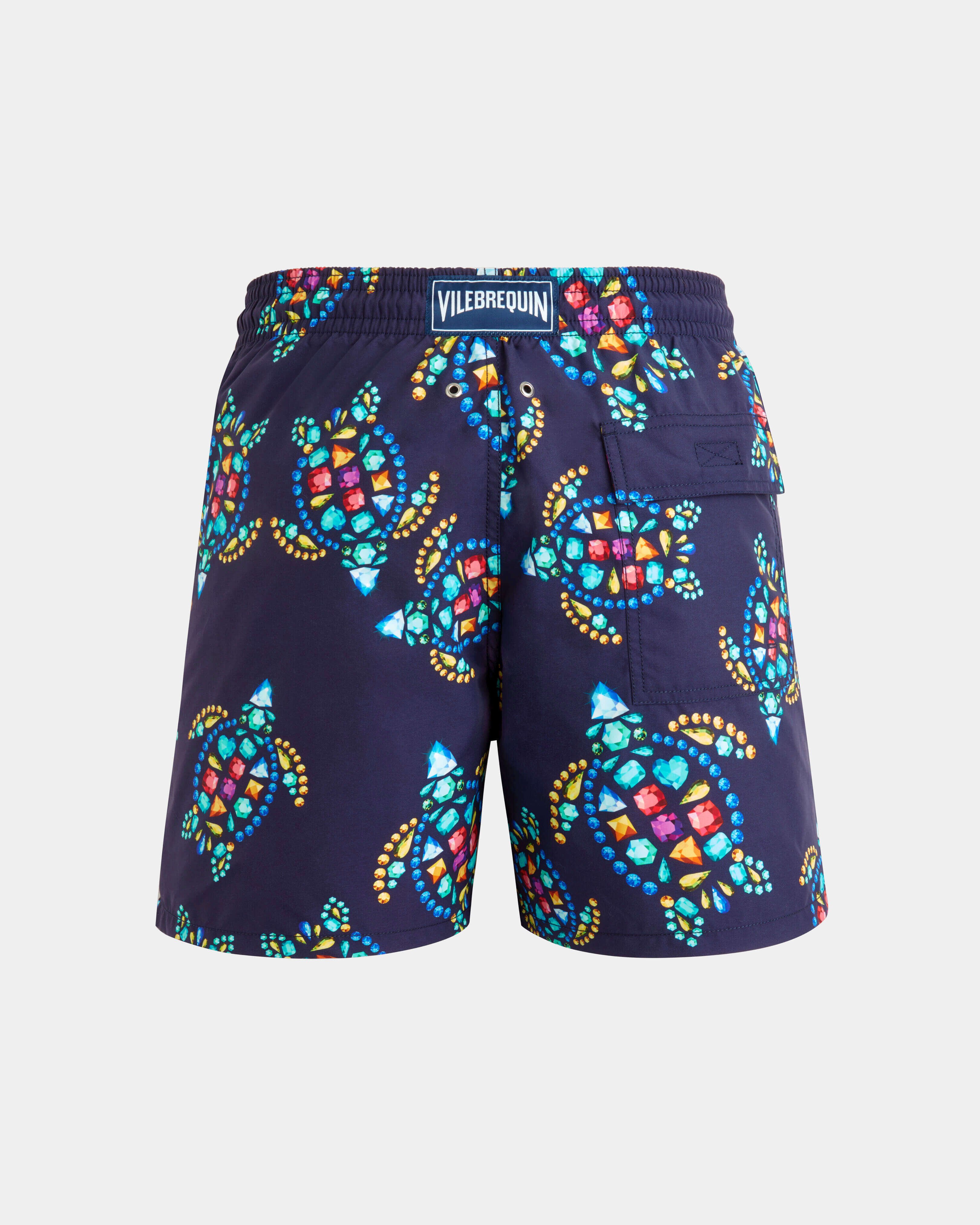 Men Swim Shorts Vendôme Turtles MIDNIGHT back view