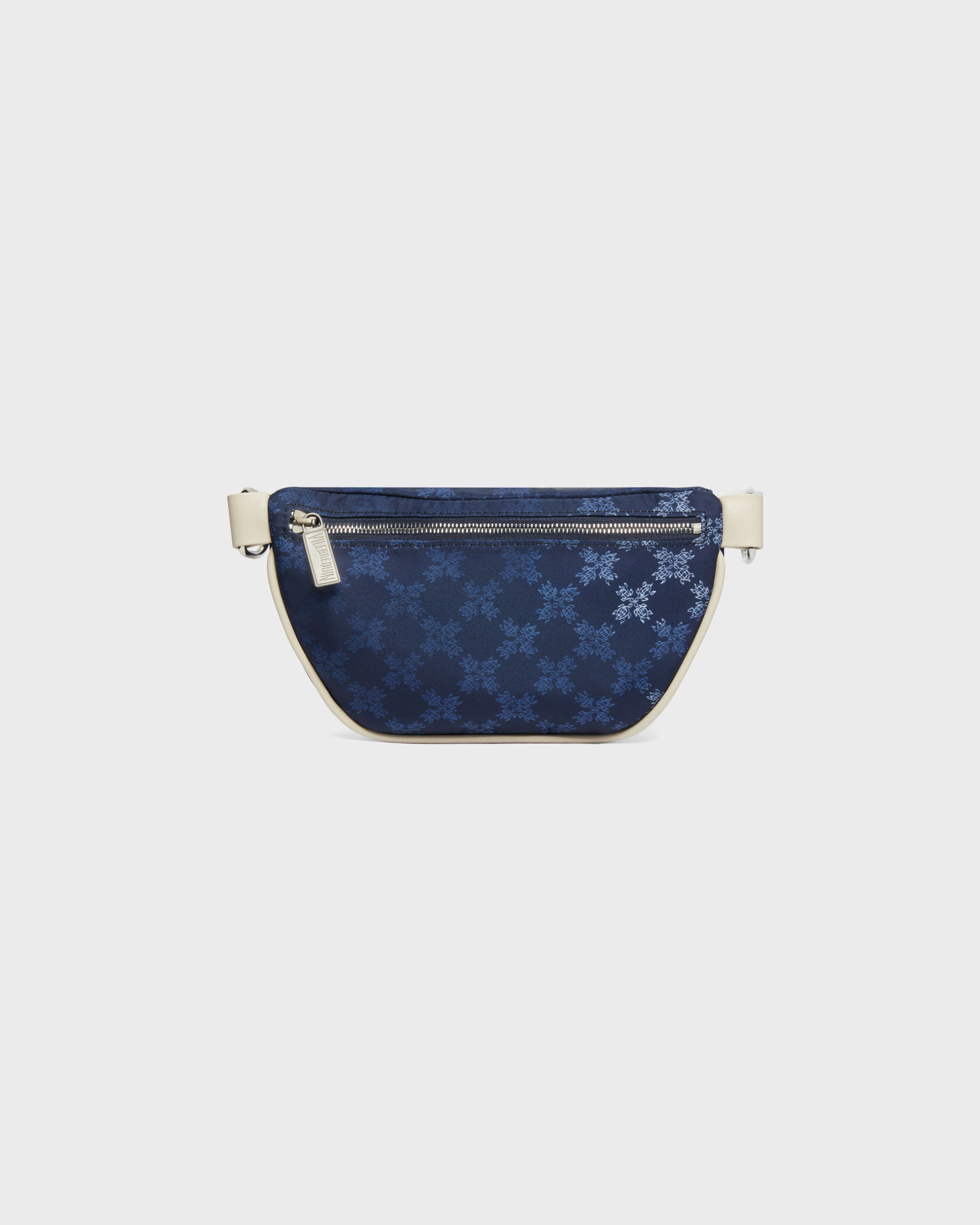 Riñonera Turtle Monogram unisex AZUL MARINO back view