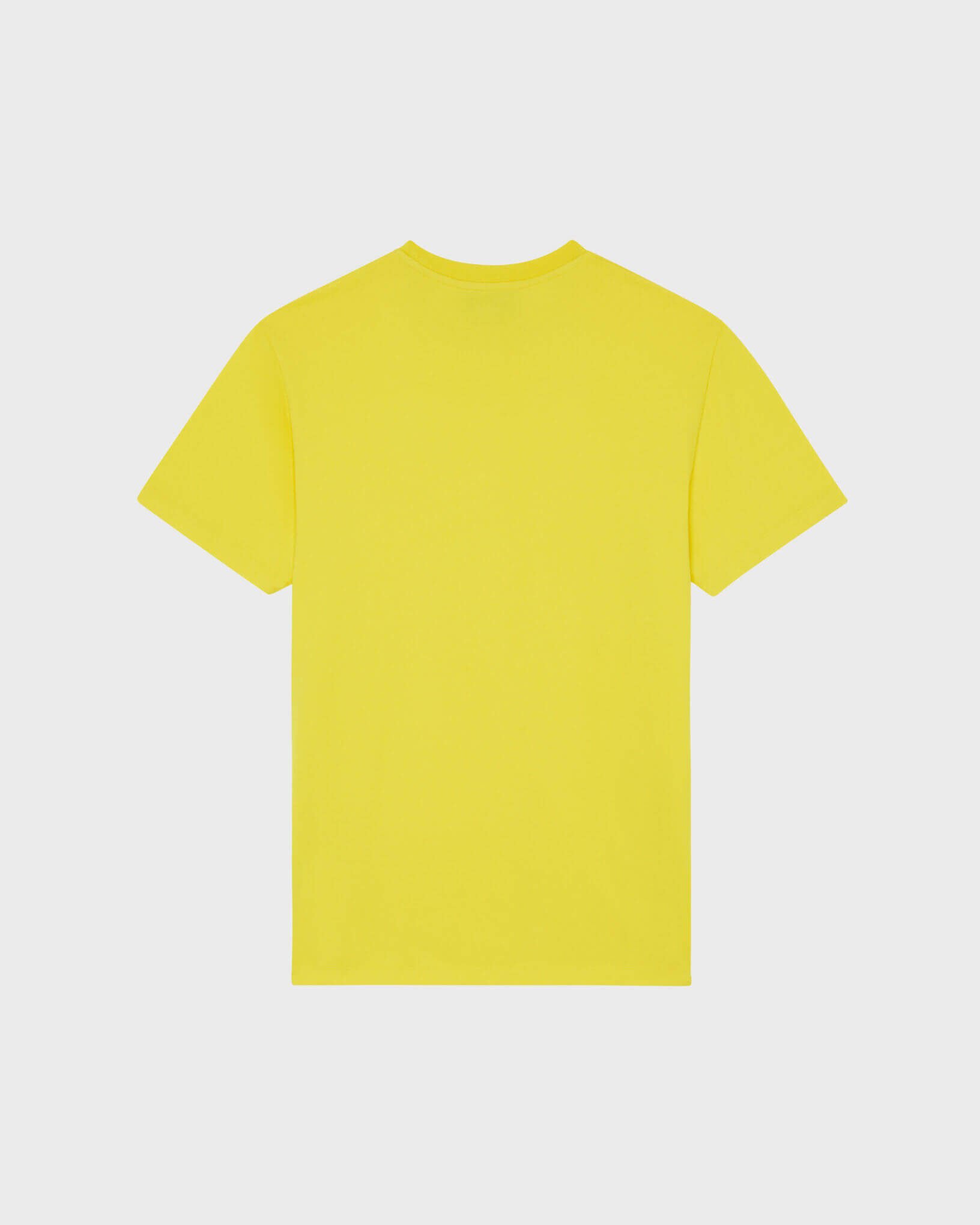 Men Organic Cotton T-shirt Big Turtle Embroidery SUN back view