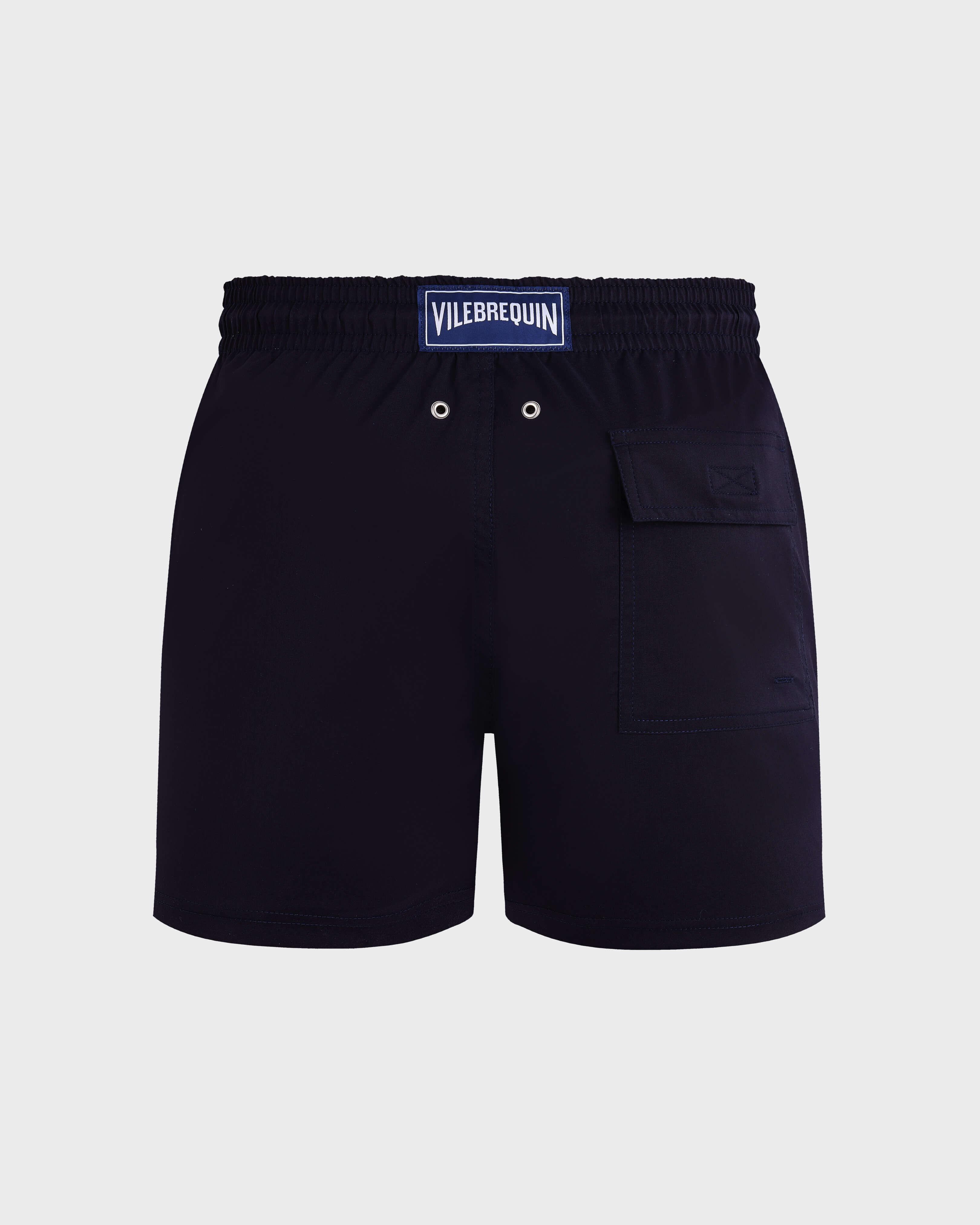 Men Stretch Short Swim Shorts Placed Starlette NAVY back view