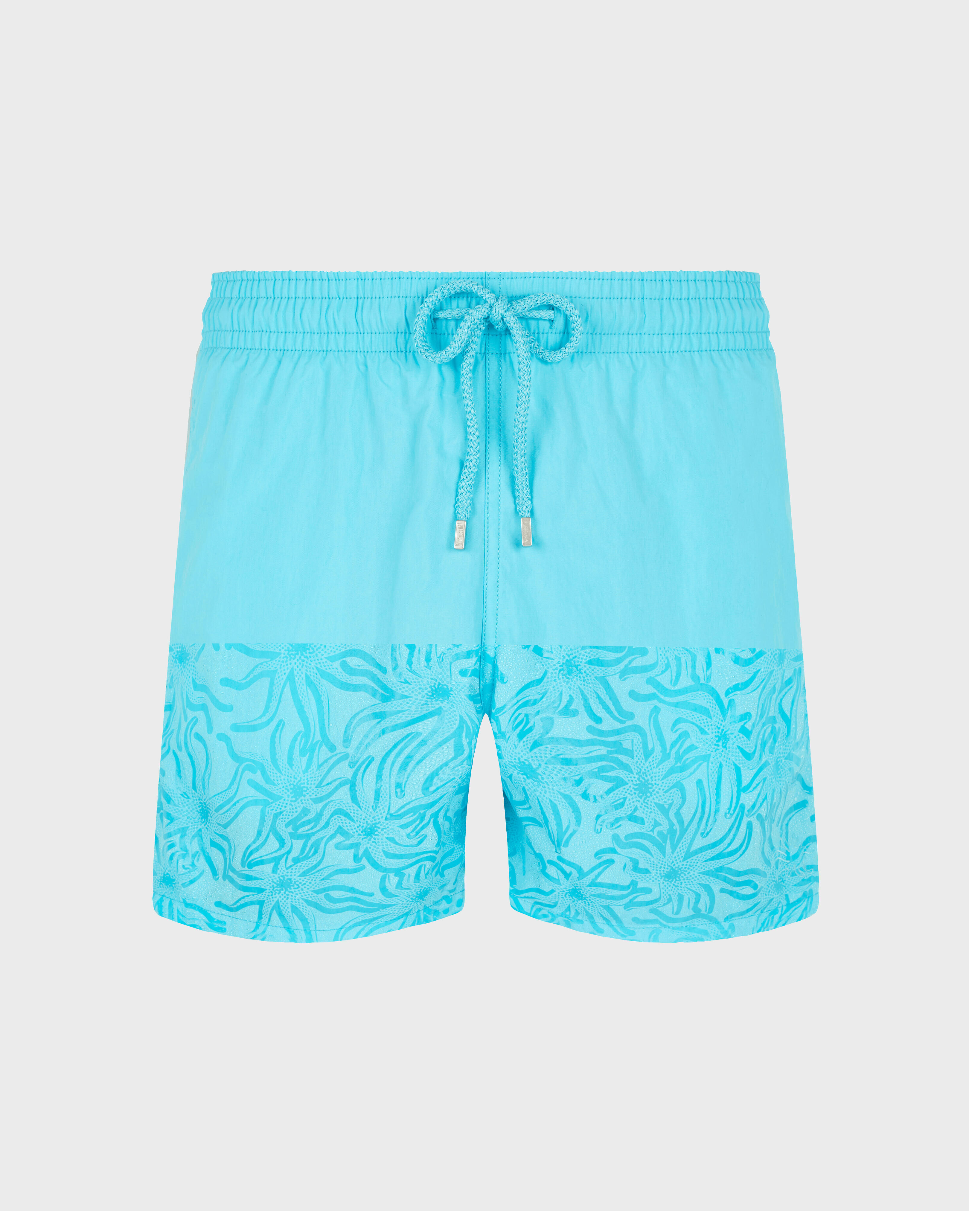 Mit Wasser reagierende Octopus Band Badeshorts für Herren LAZULII BLUE frontworn view
