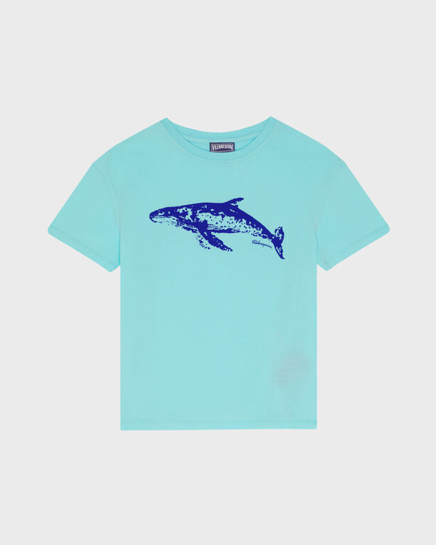 Vilebrequin - Boys Organic Cotton T-shirt Whale - Tee Shirt - Gabin - Blue - Size 4