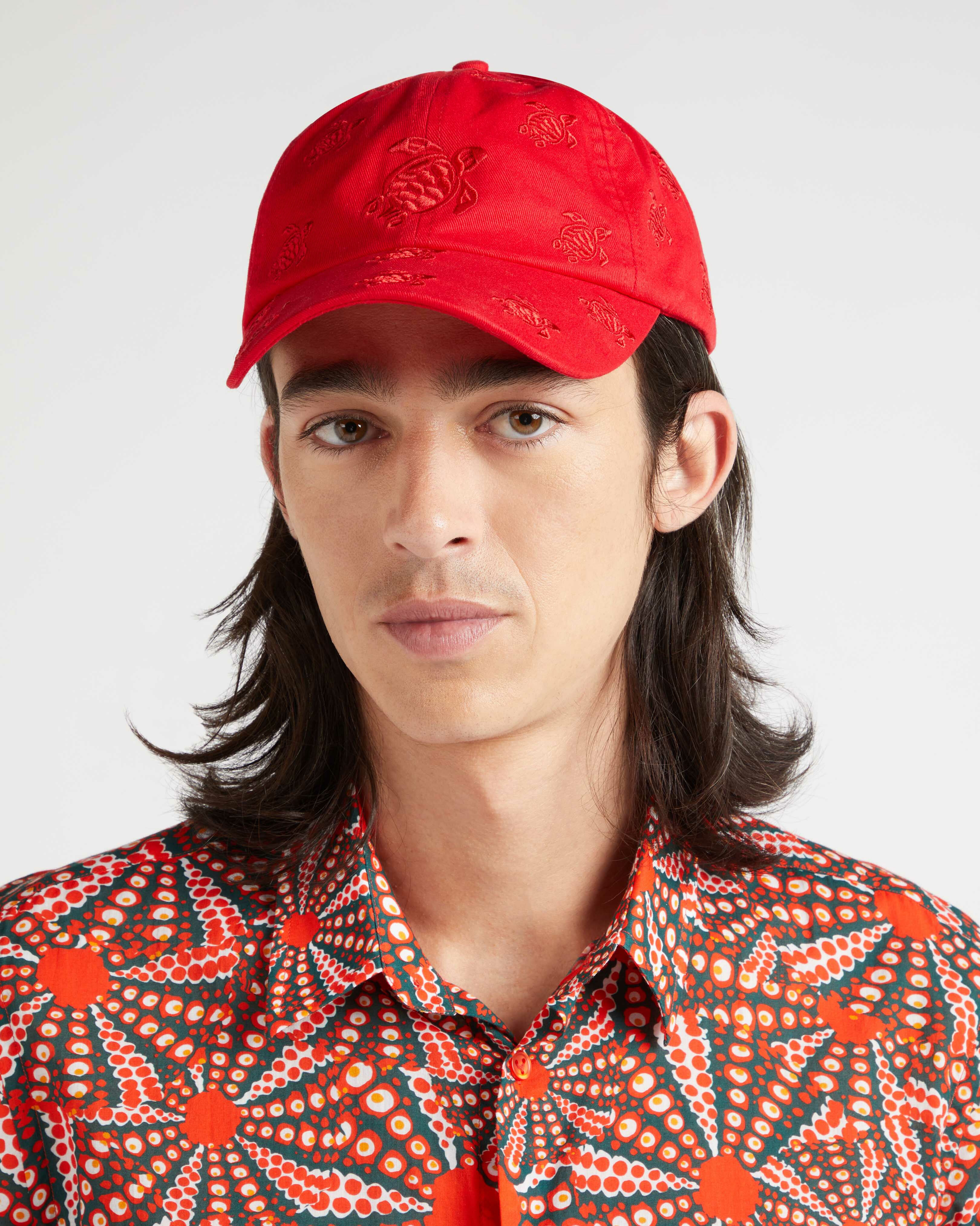 Embroidered Cap Turtles All Over MOULIN ROUGE frontworn view