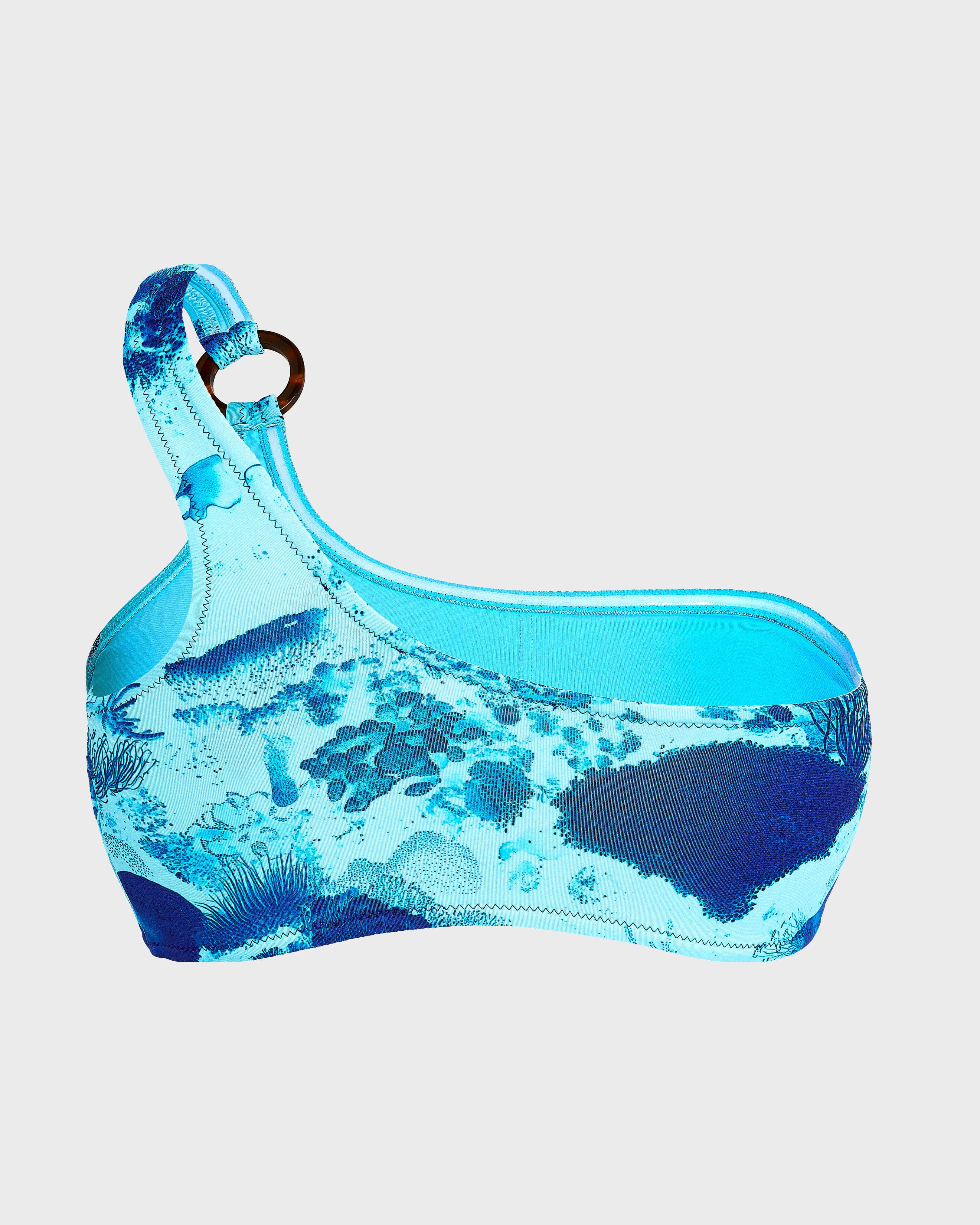 Haut de maillot de bain asymétrique femme Coral Reef OXYGENE back view