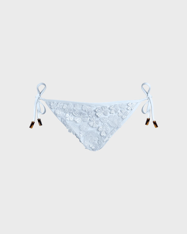 Vilebrequin - Women Bikini Bottom Embroidered Guipure Florale - Swimwear - Tropez - White - Size XS/S