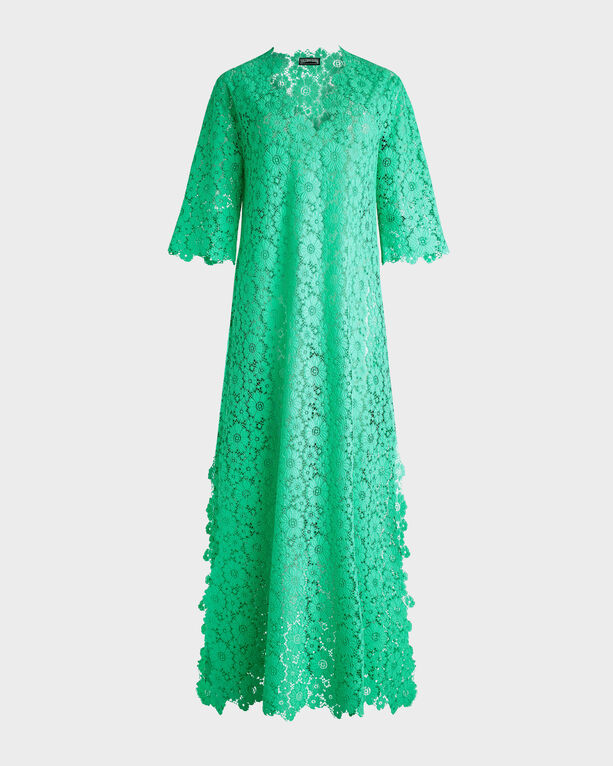 Vilebrequin - Women Guipure Kaftan Flowers Lace - Kaftan - Kamari - Green - Size S