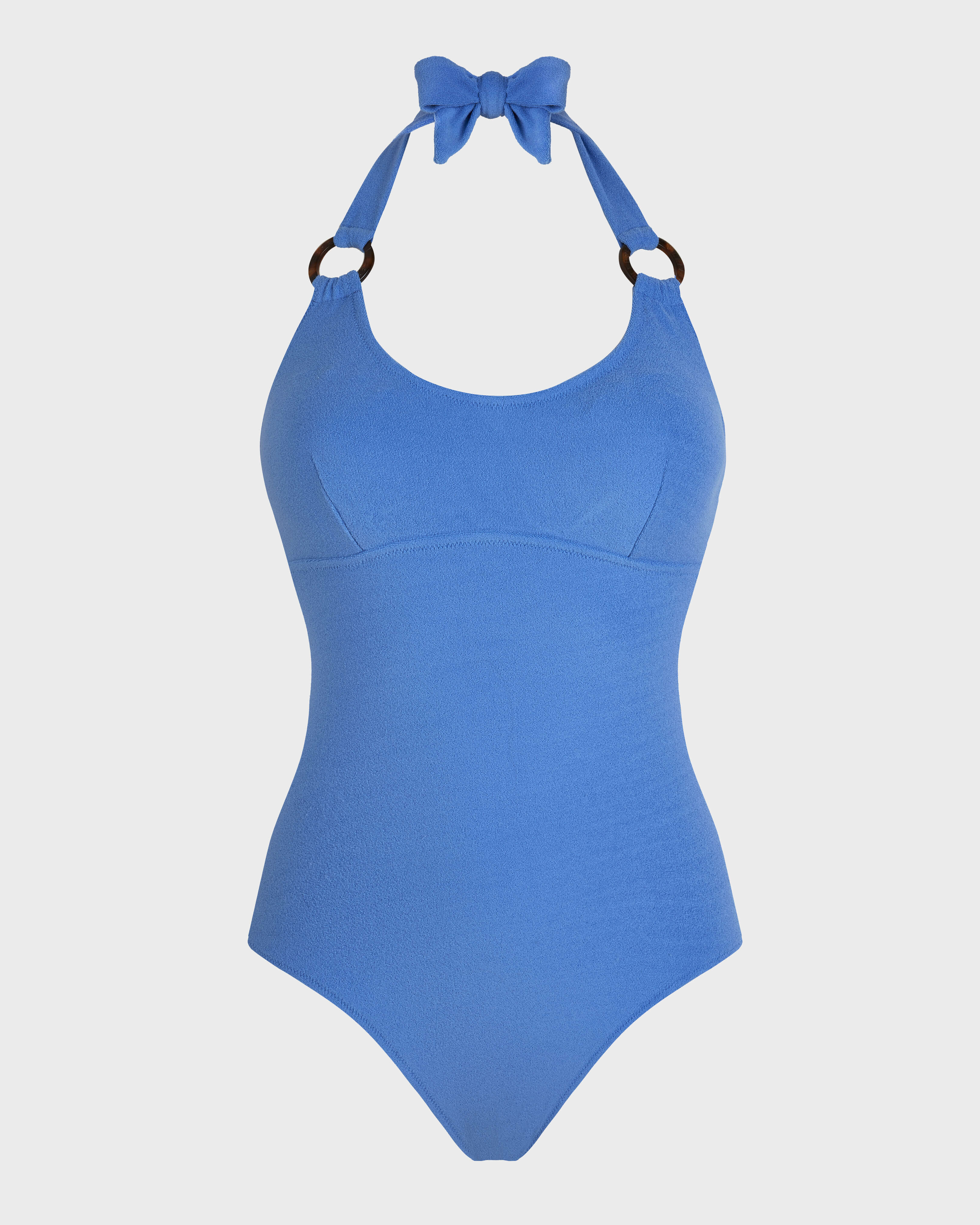 Costume intero donna in spugna tinta unita TRINIDAD front view