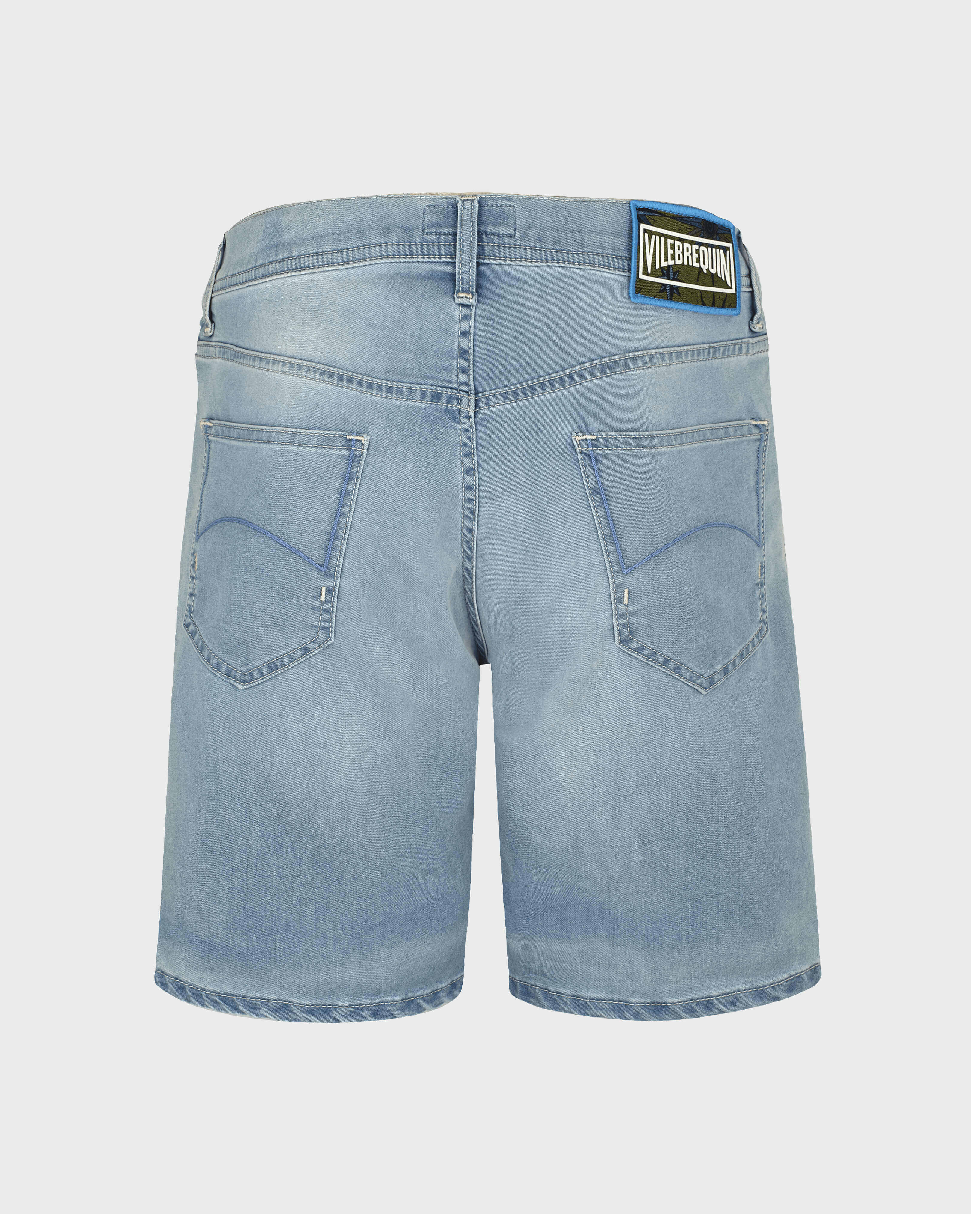 Men Denim Bermuda Shorts Sud LIGHT DENIM W3 back view