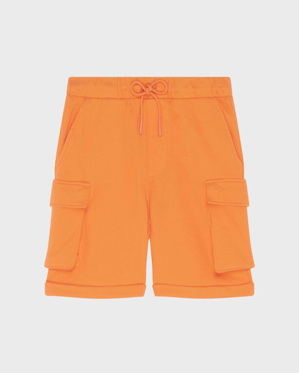 Vilebrequin Kids' Boys Organic Cotton Cargo Bermuda Shorts In Orange