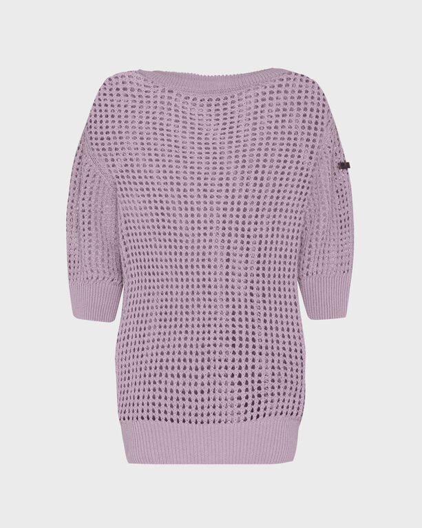 Vilebrequin - Women Crochet Sweater Solid - Pullover - Linh - Purple - Size XS