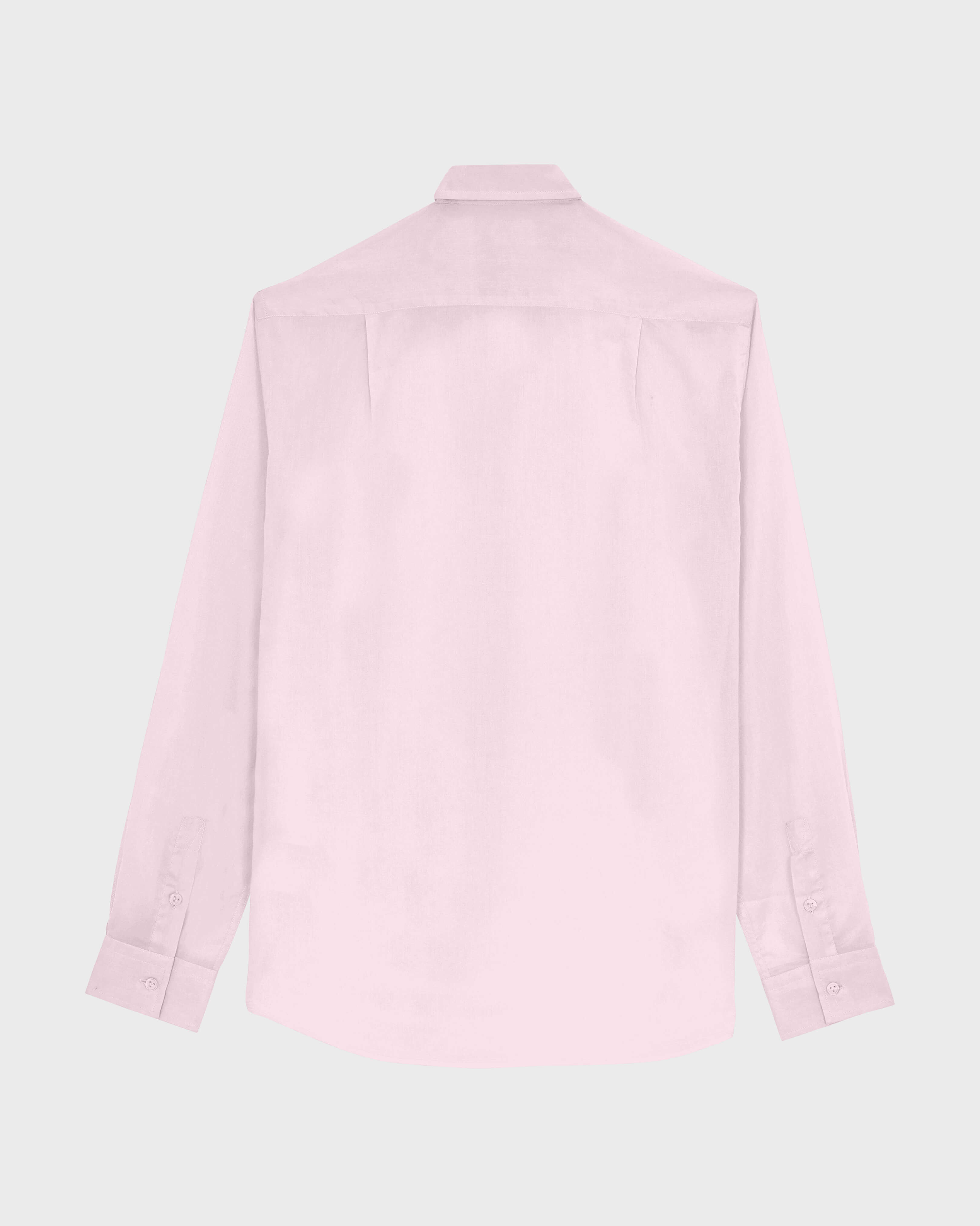 Cotton Voile Lightweight Shirt Solid PEONY back view