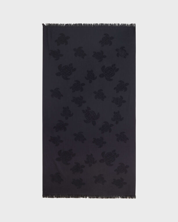 Vilebrequin - Strandtuch Aus Bio-baumwolle Schildkröten-jacquard - Strandtuch - Santah - Schwarz - Größe OSFA