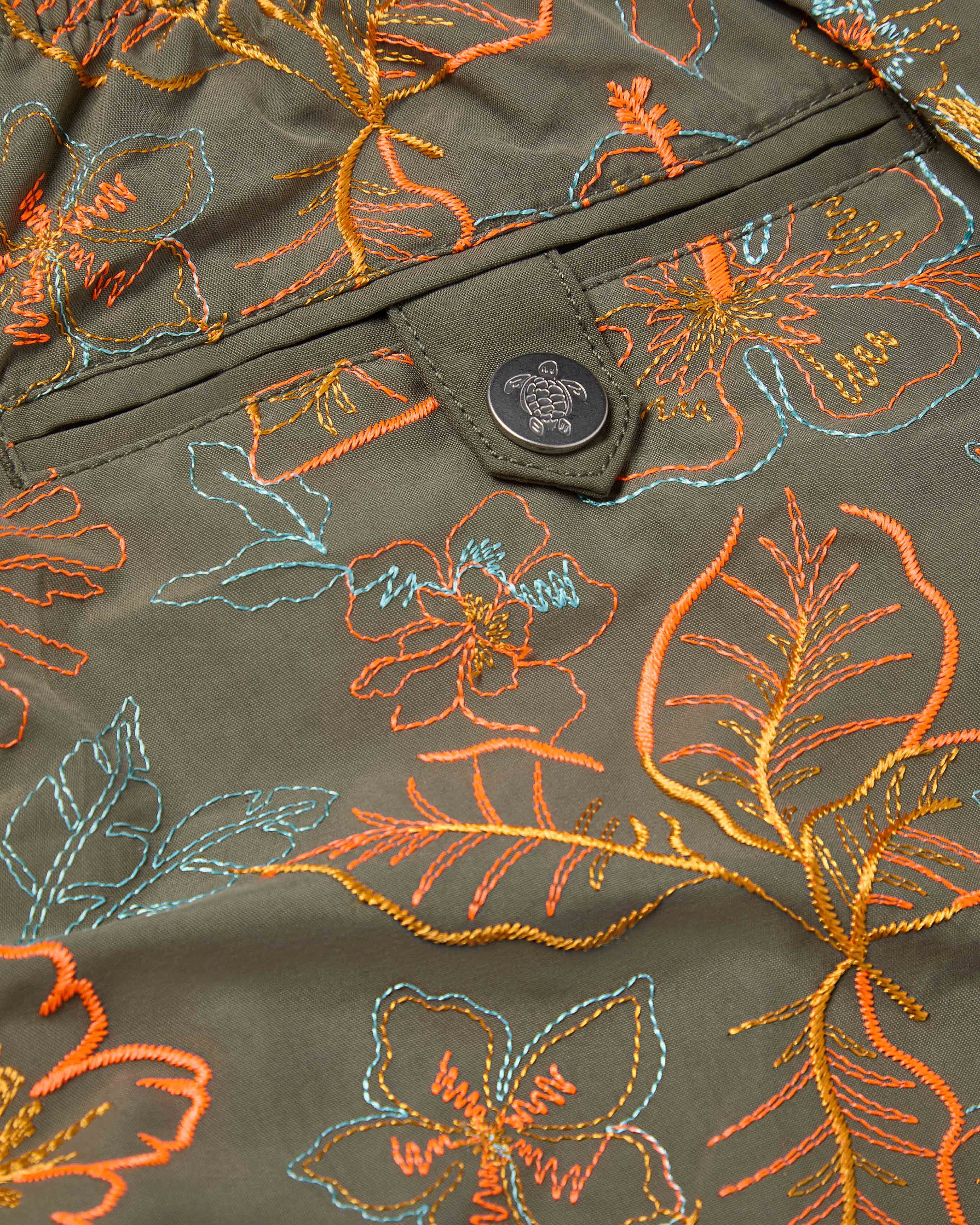 Pantaloncini mare uomo ricamati Island Flowers - Edizione limitata OLIVIER supp1 view