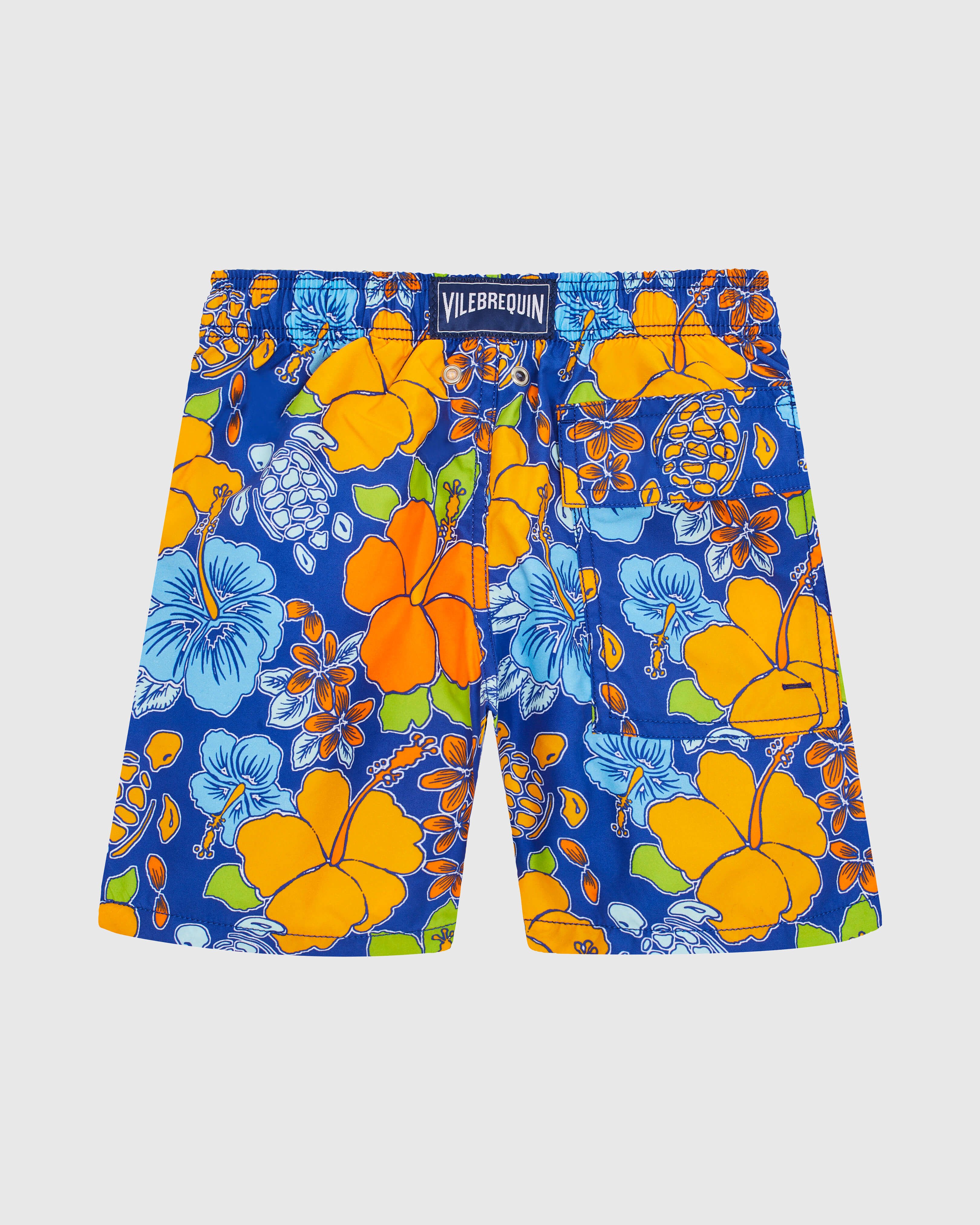 Boys Swim Shorts Tropical Turtle MARRAKECH back view