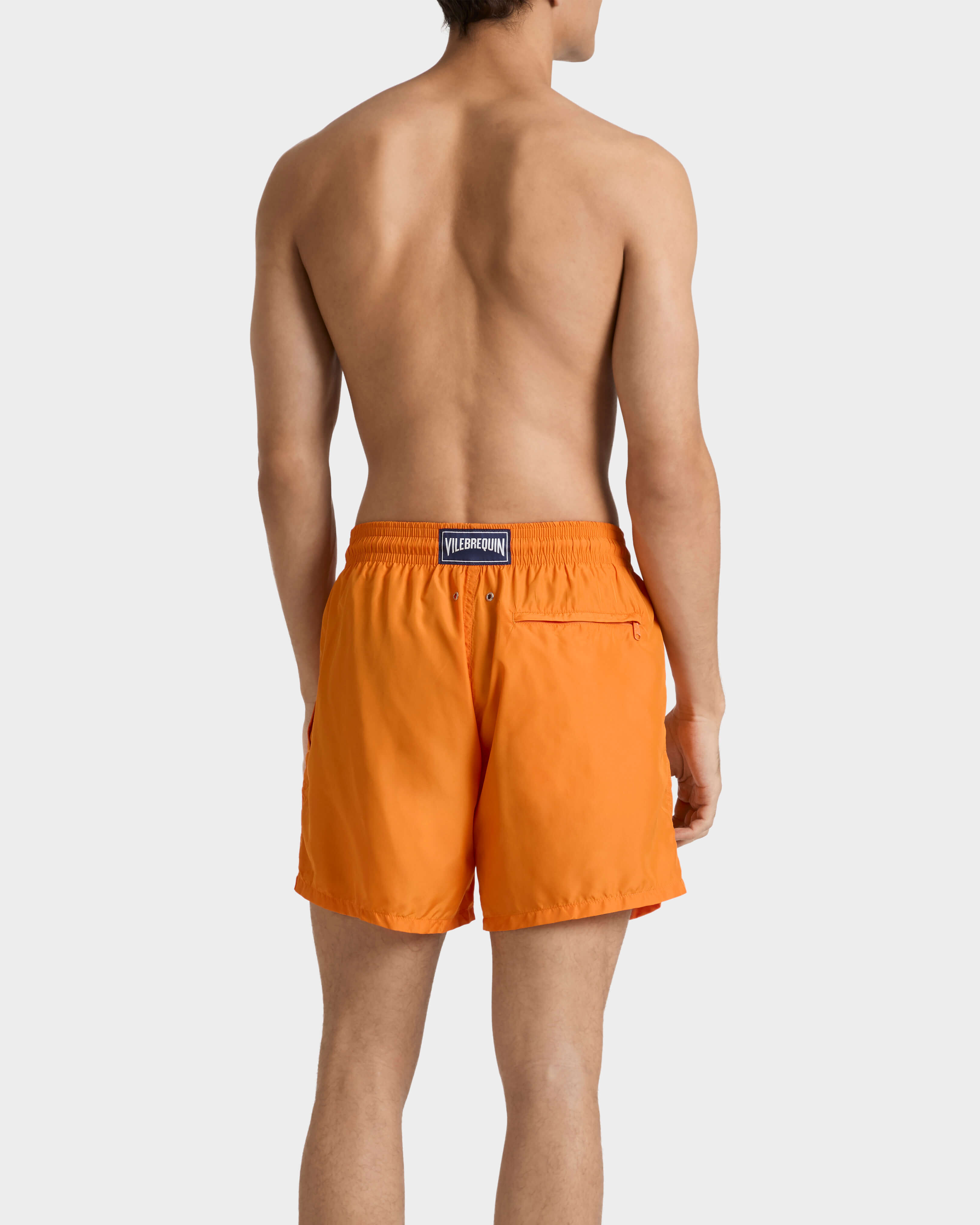 Ultraleichte und verstaubare Solid Badeshorts für Herren VITAMIN backworn view