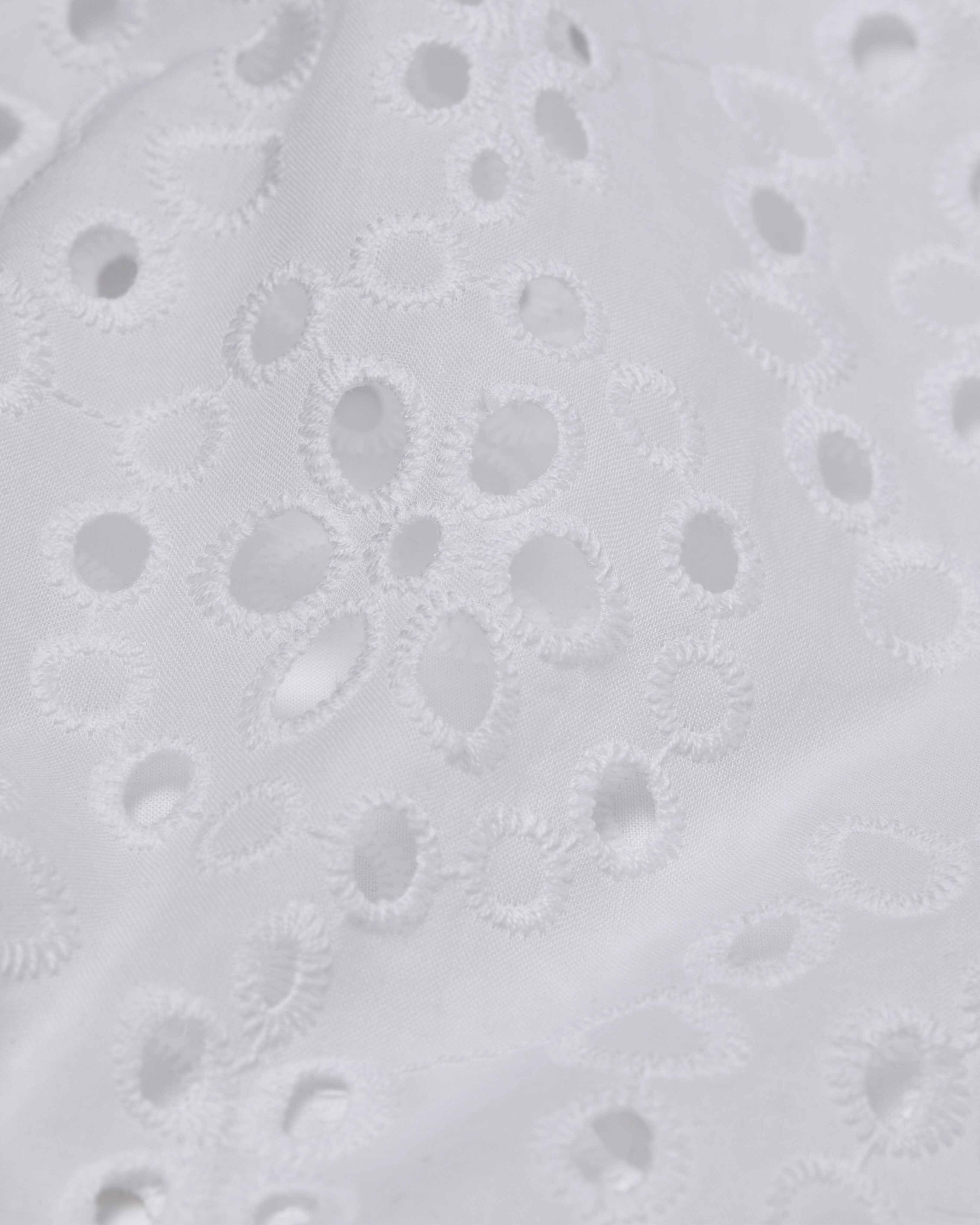 Camisa de Bordado Suizo Floral para mujer BLANCO supp4 view