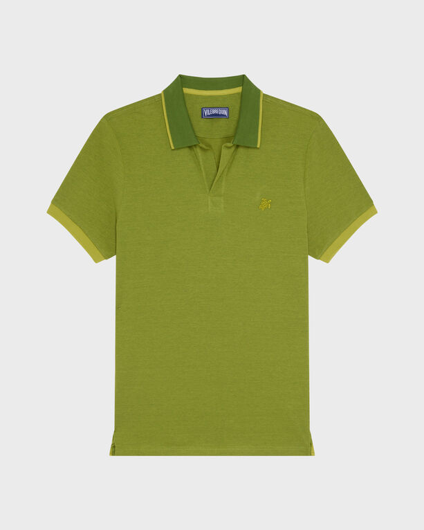 Vilebrequin - Men Organic Cotton Colour Changing Polo Shirt - Polo - Palatin - Green - Size XXL