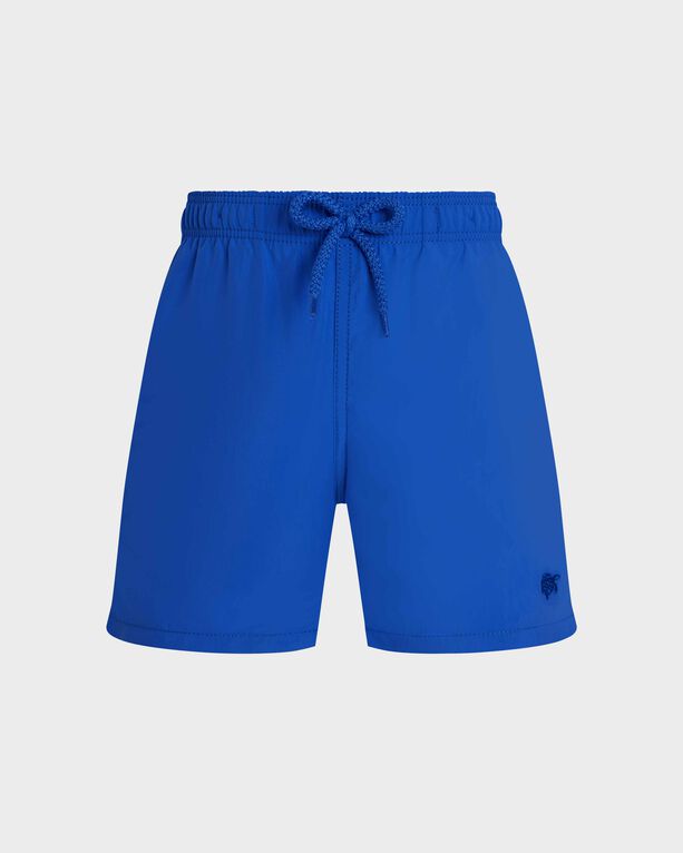 Vilebrequin - Boys Water-reactive Swim Shorts Ronde Des Tortues Maxi - Swimwear - Jim - Blue - Size 8