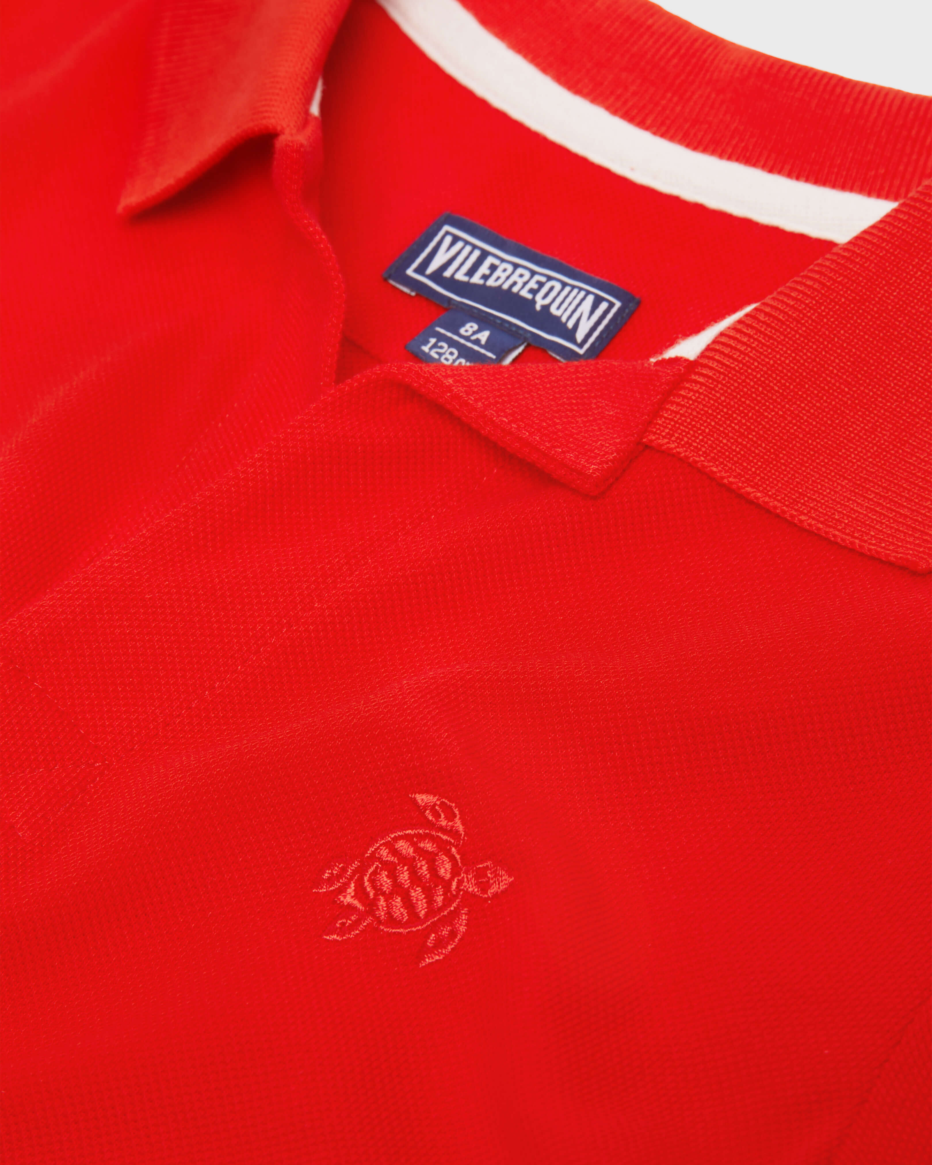 Boys Organic Cotton Polo Solid PETALE / PINK look1 view