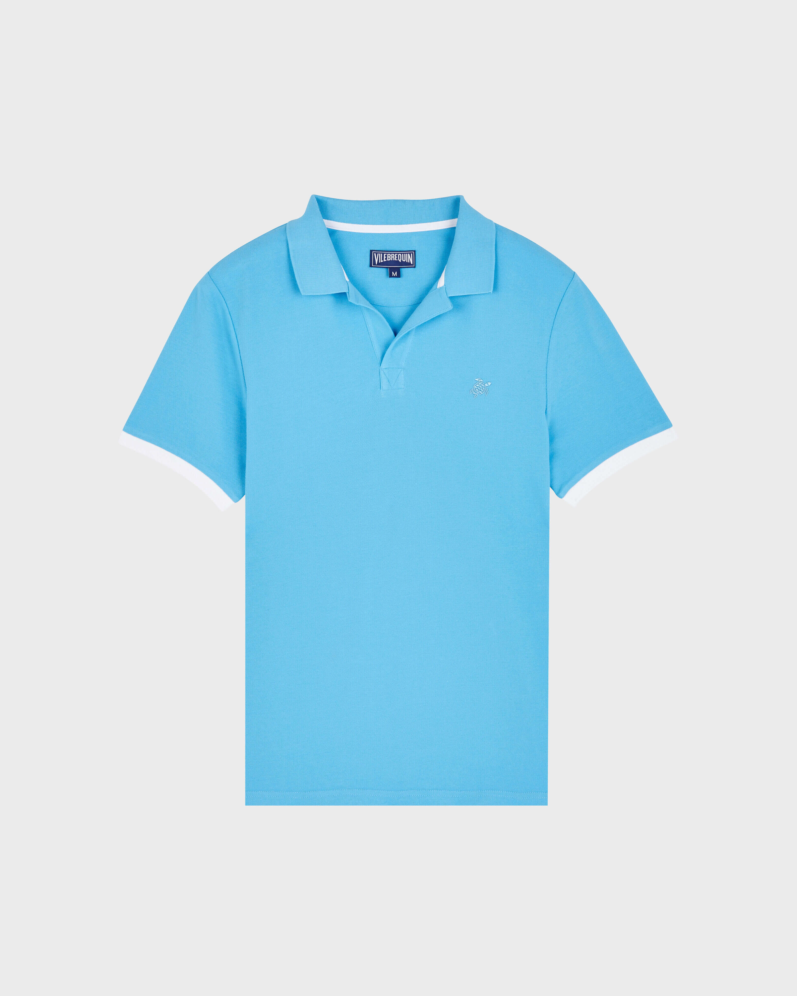 Men Cotton Pique Polo Shirt Solid JAIPUY front view