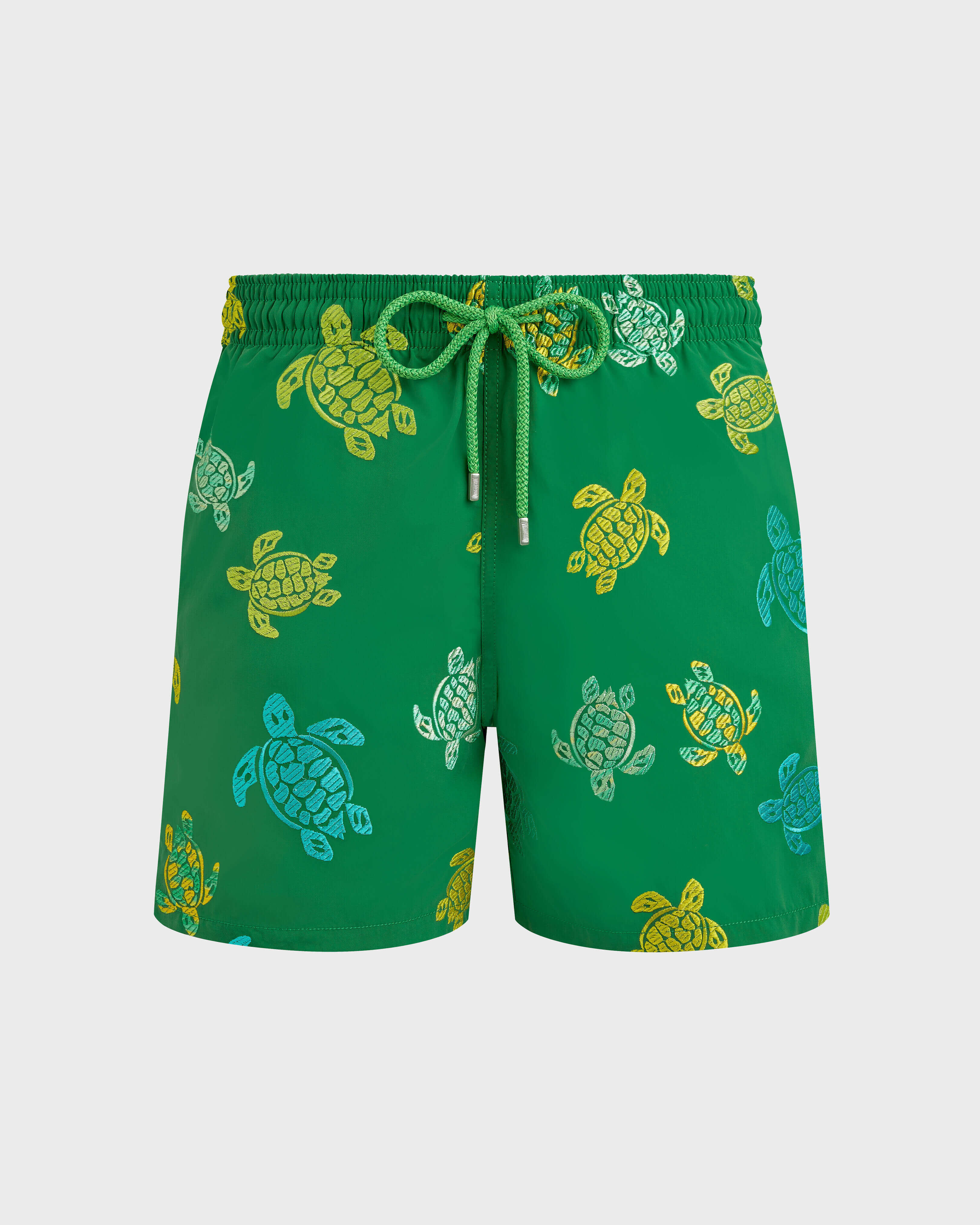 Men Swim Shorts Embroidered Tortue Multicolore - Limited Edition CHIVE front view