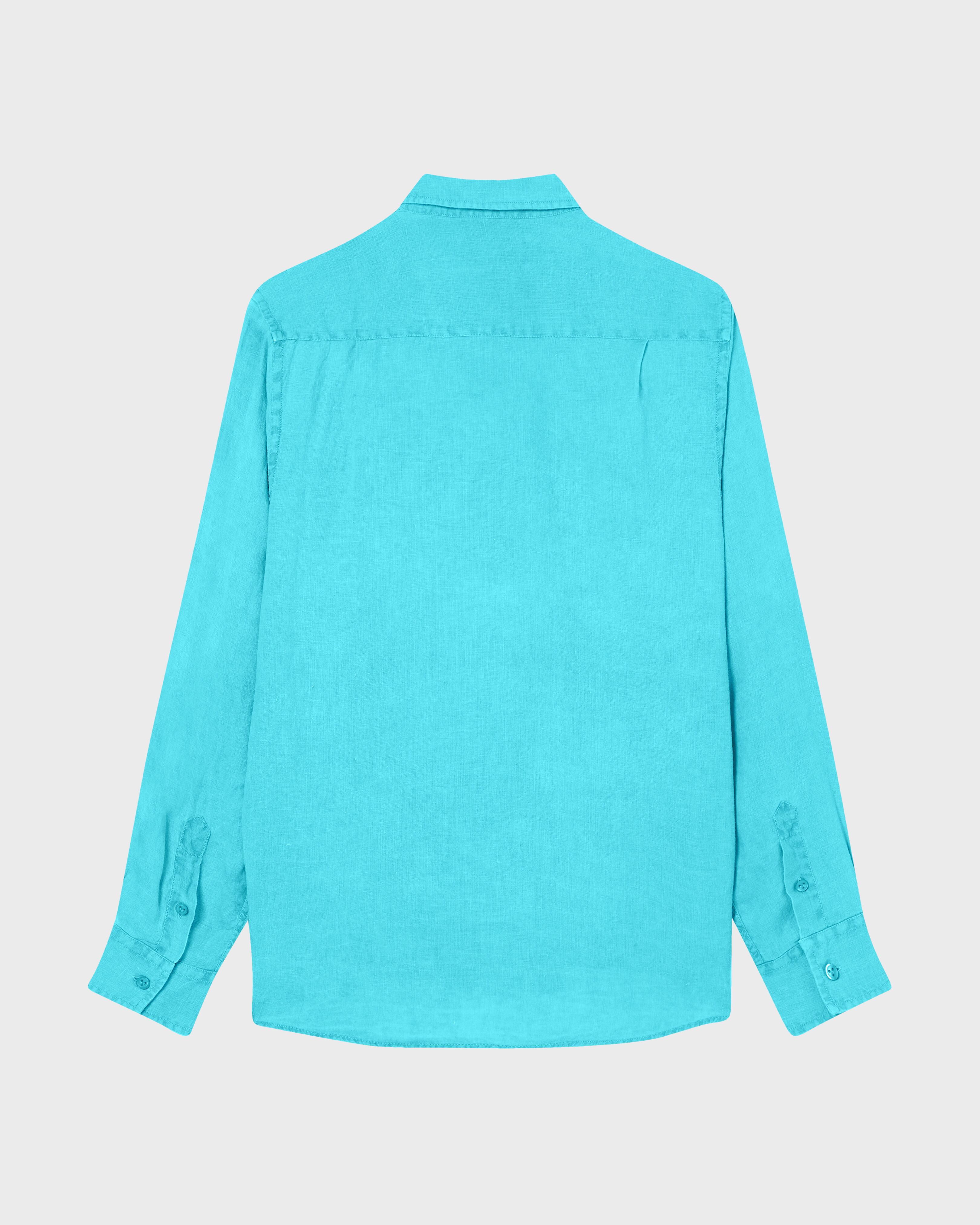 Men Shirt Solid DISCO GREEN back view