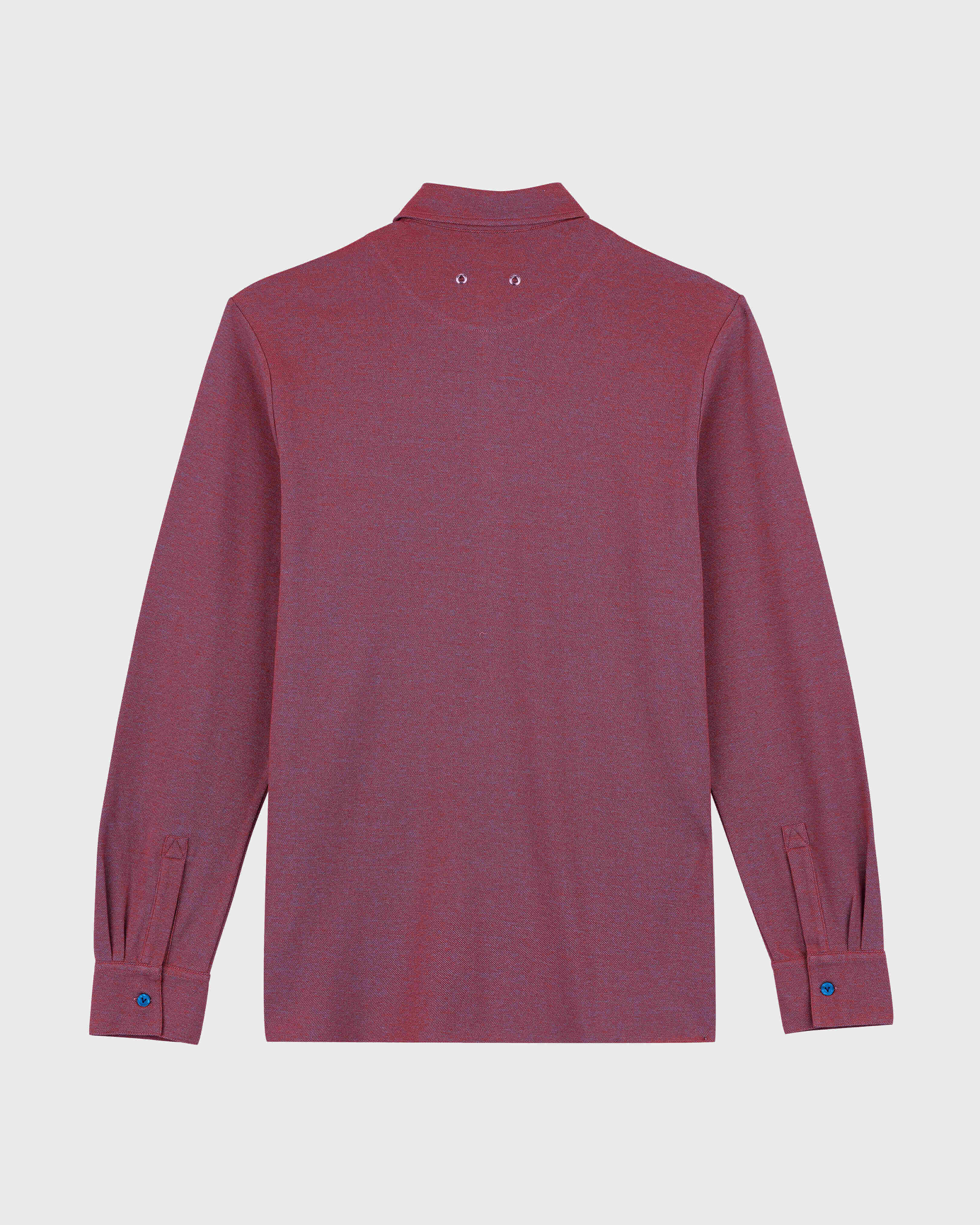 Men Cotton Pique Shirt EARTHENWARE back view