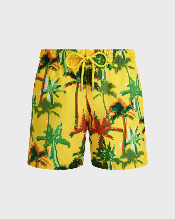 Vilebrequin - Ultraleichte Und Verstaubare Palms Offset Badeshorts Für Herren - Bademode - Mahina - Gelb - Größe 6XL