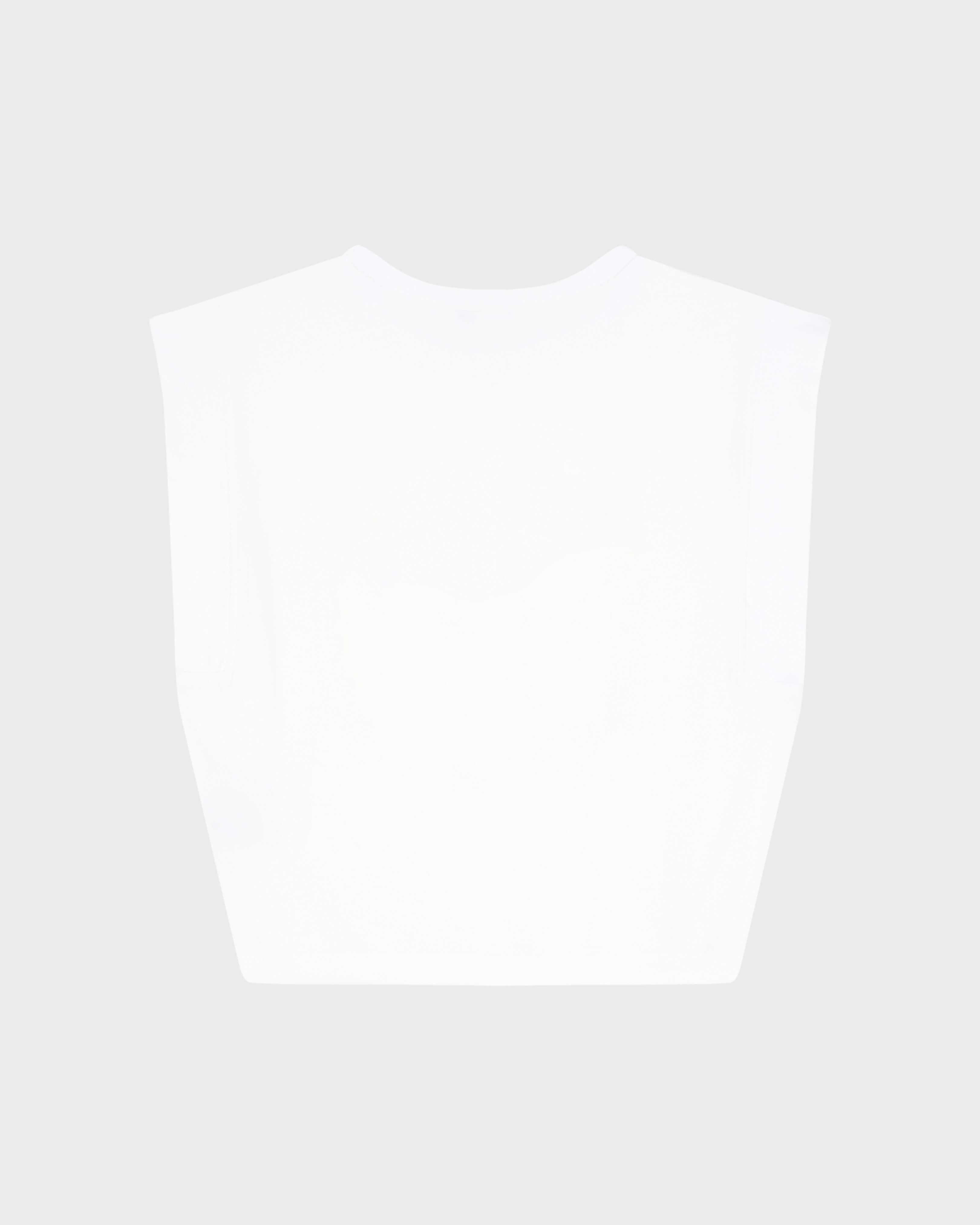 Débardeur en éponge fille Roses Jacquard BLANC back view