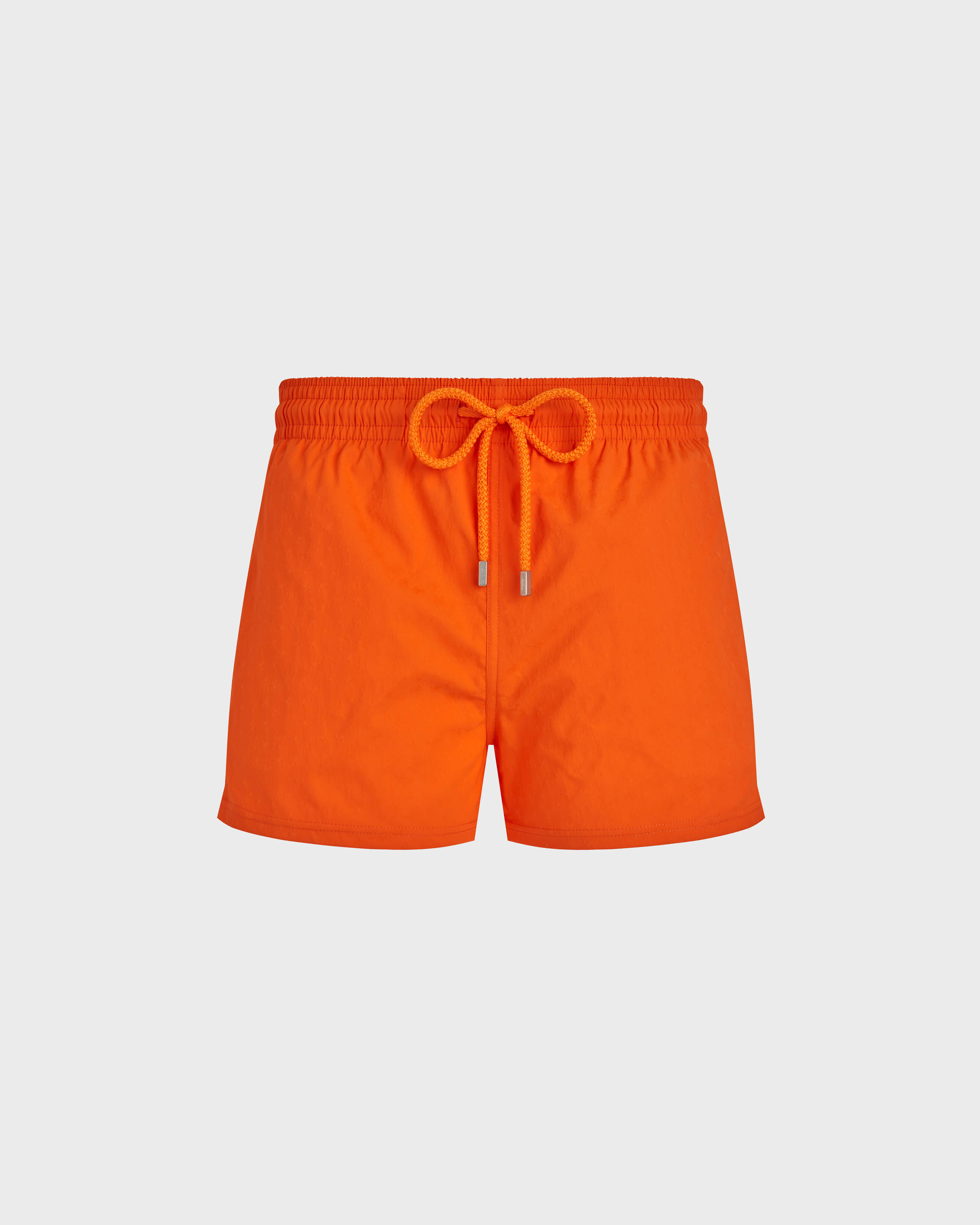Men Short Swim Shorts Jacquard Turtles APRICOT front view