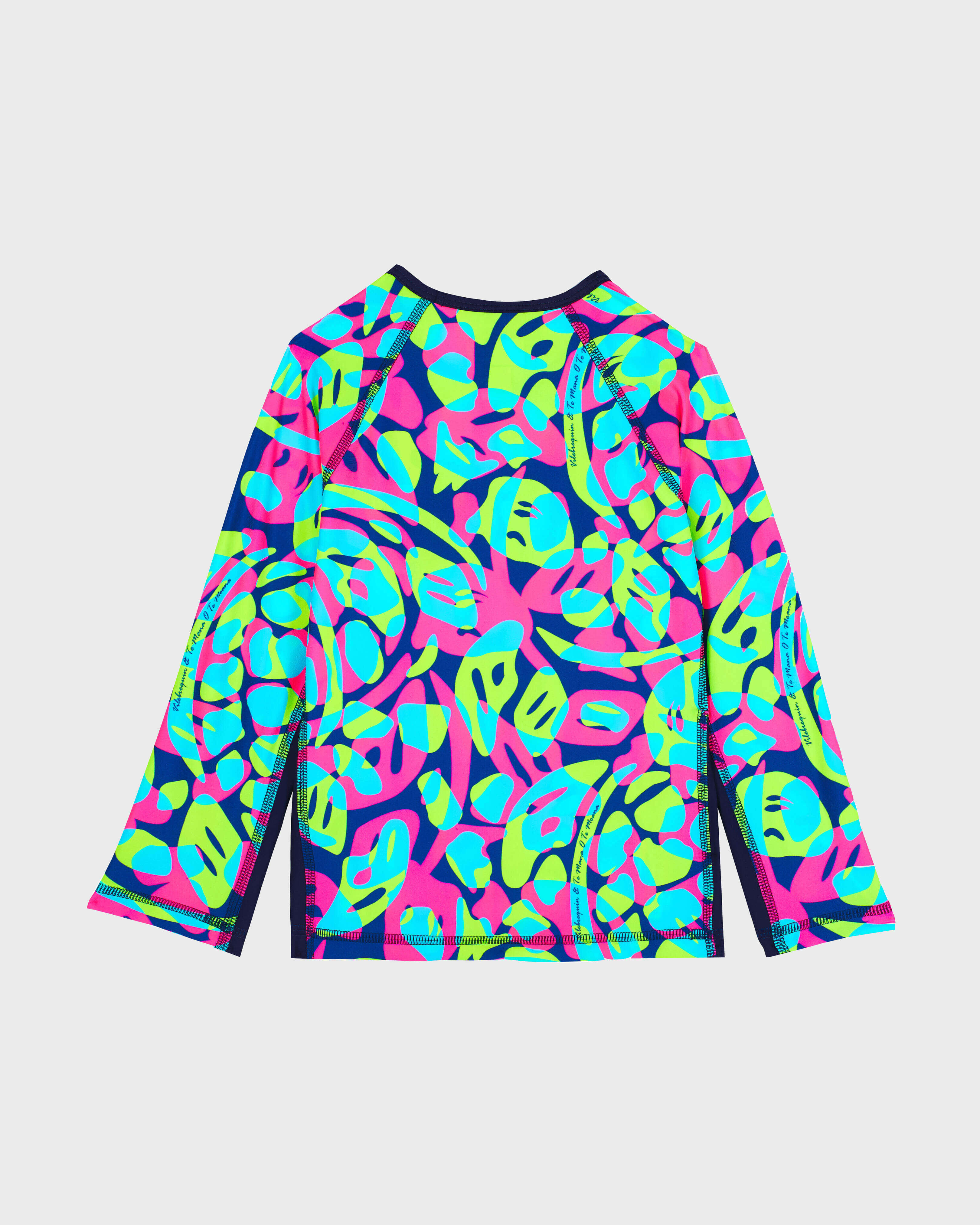 Long Sleeves Kids Rashguard 2021 Neo Turtles BLU MARINE back view