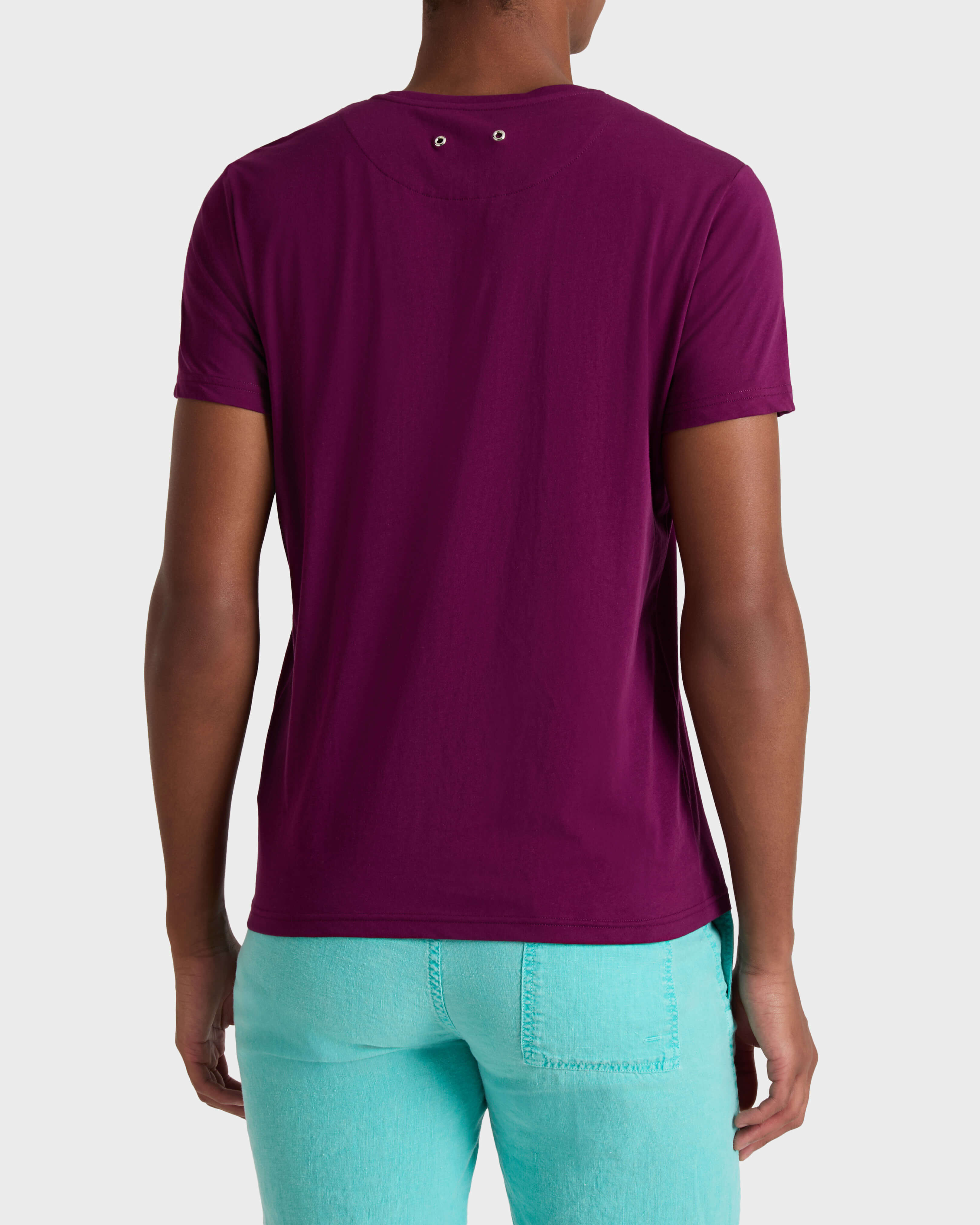 Men Cotton T-Shirt Tortues Multicolores KERALA backworn view