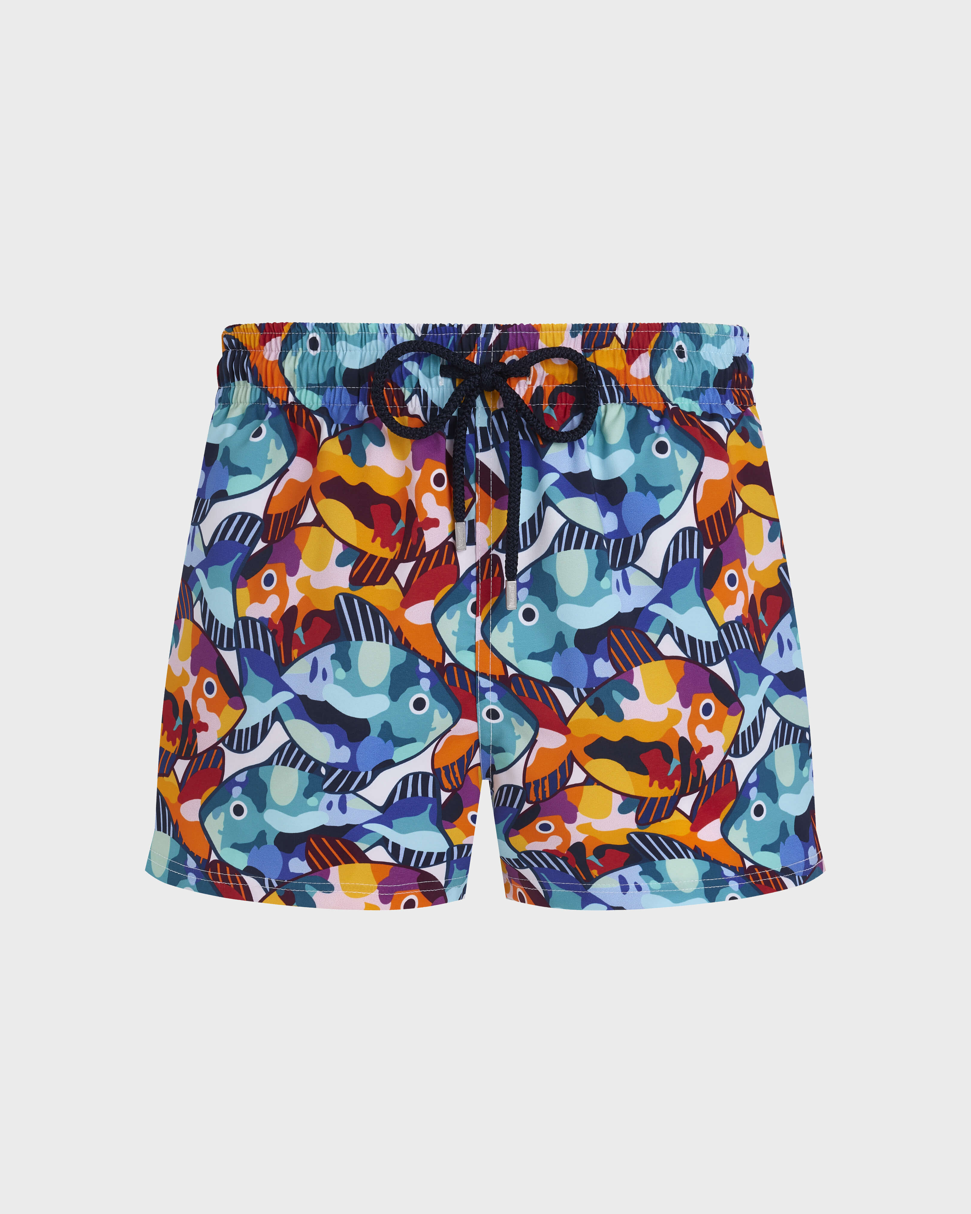 Men Short Swim Shorts Pacu WHITE front view