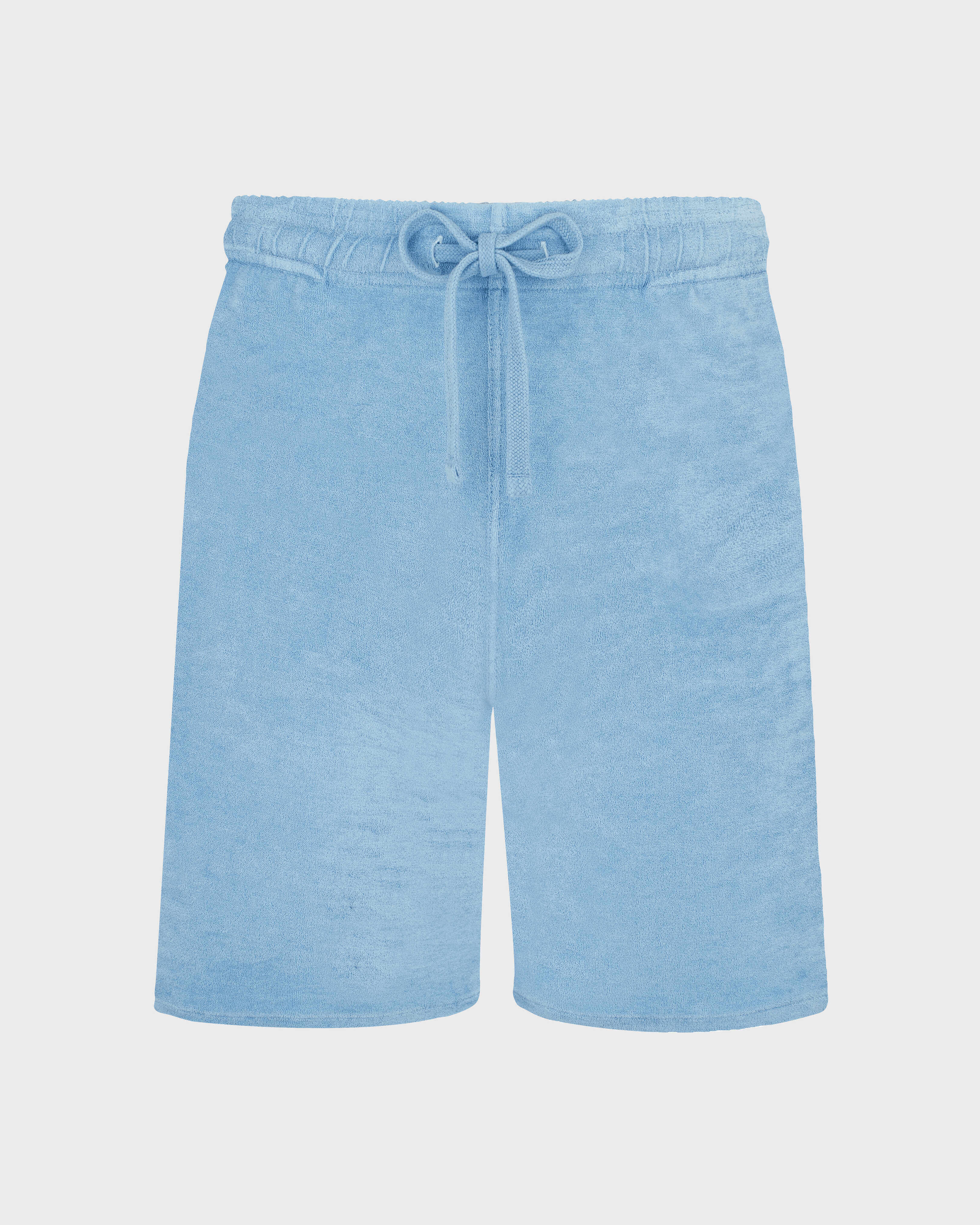 Bermudas de felpa en color liso con tinte mineral para hombre SOURCE front view