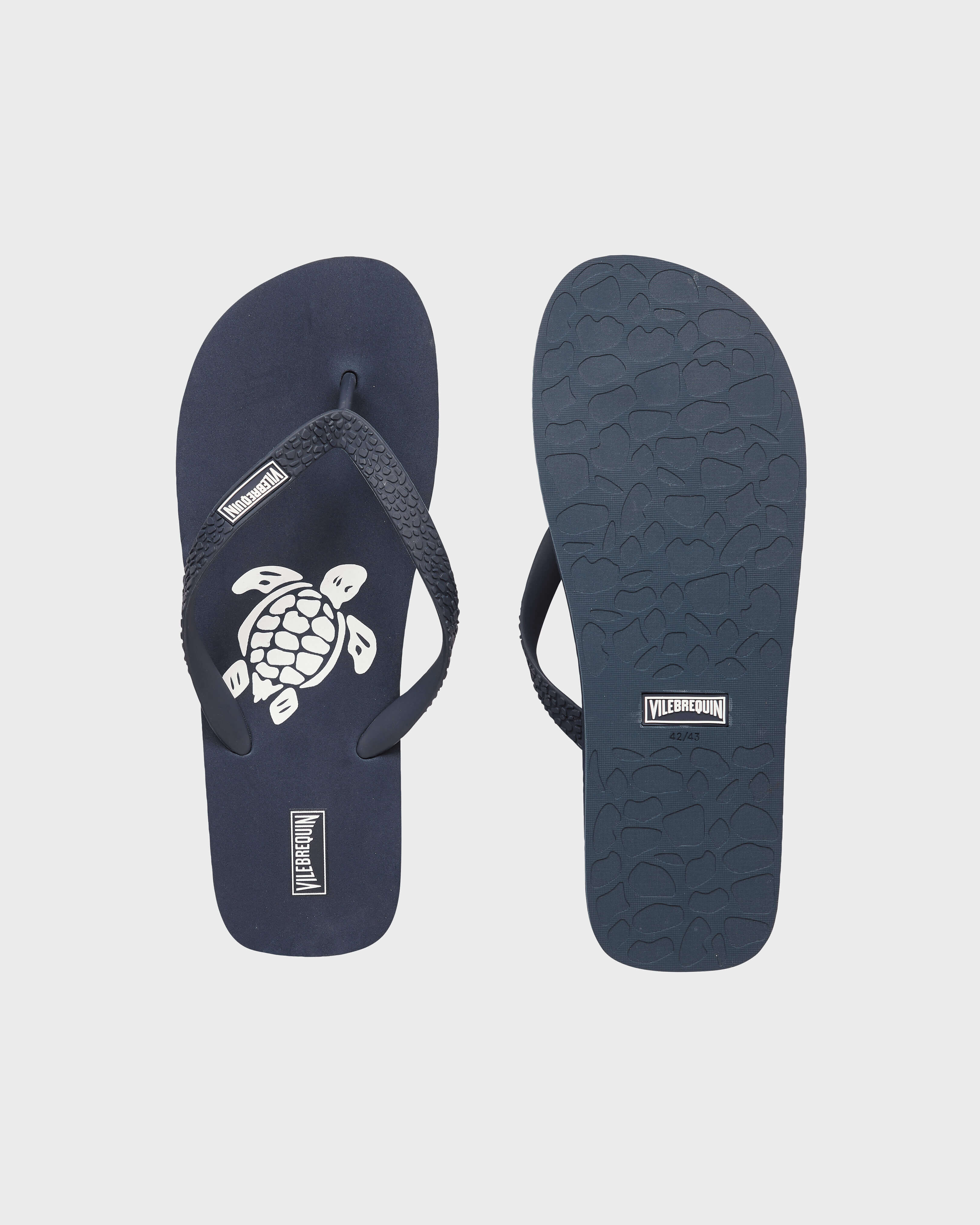 Tongs homme Turtle MARINE 2 front view